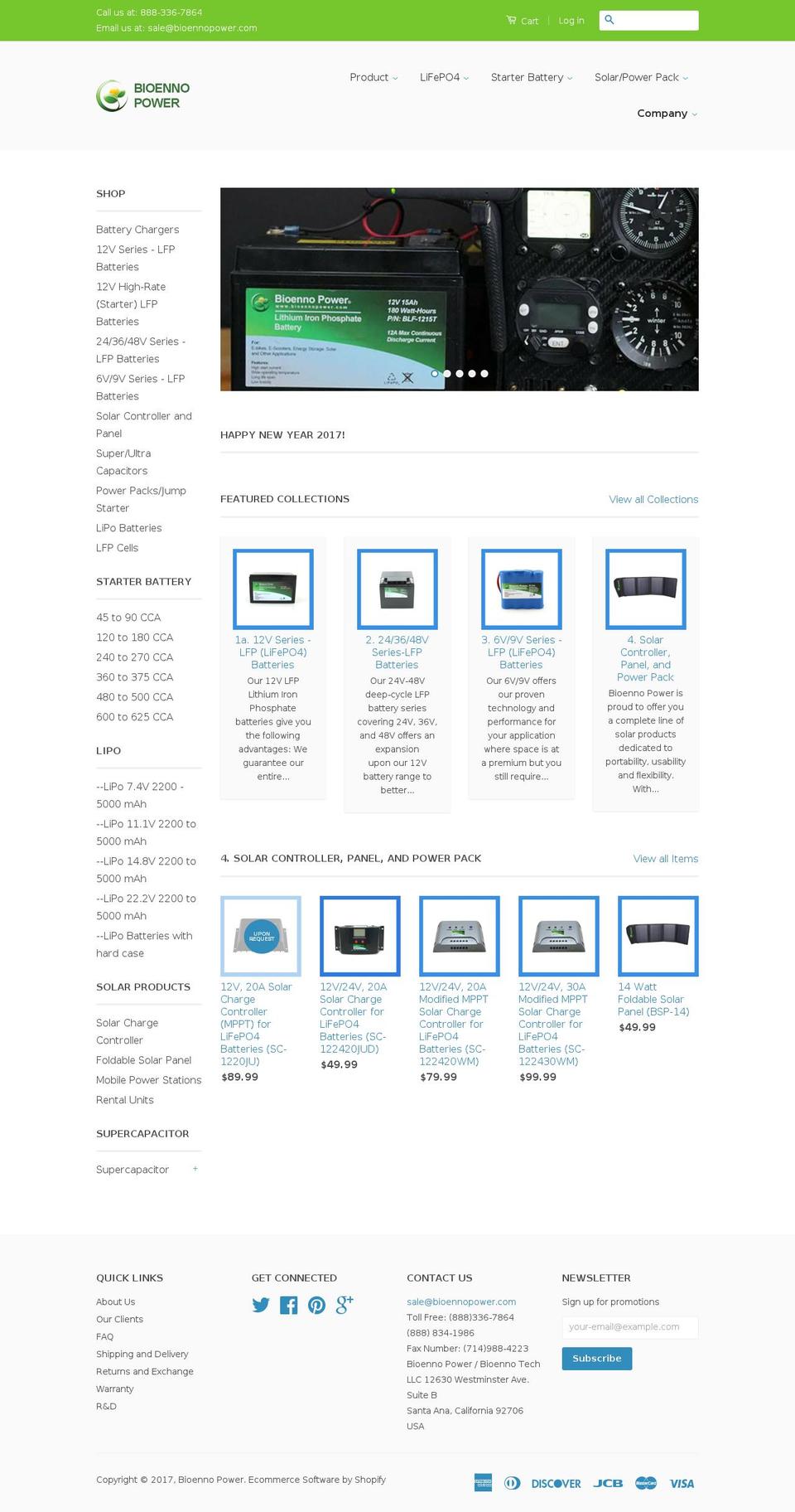 classic Shopify theme site example bioennopower.com