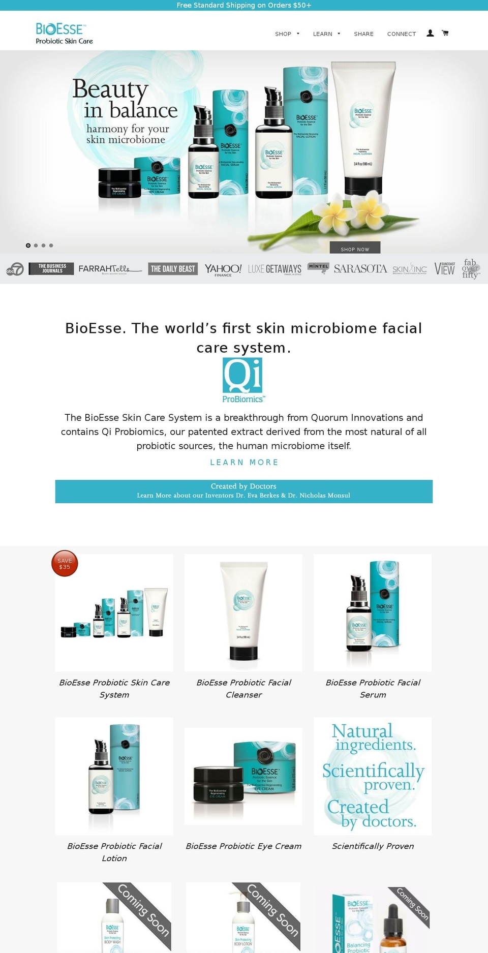 bioesseprobiotics.com shopify website screenshot