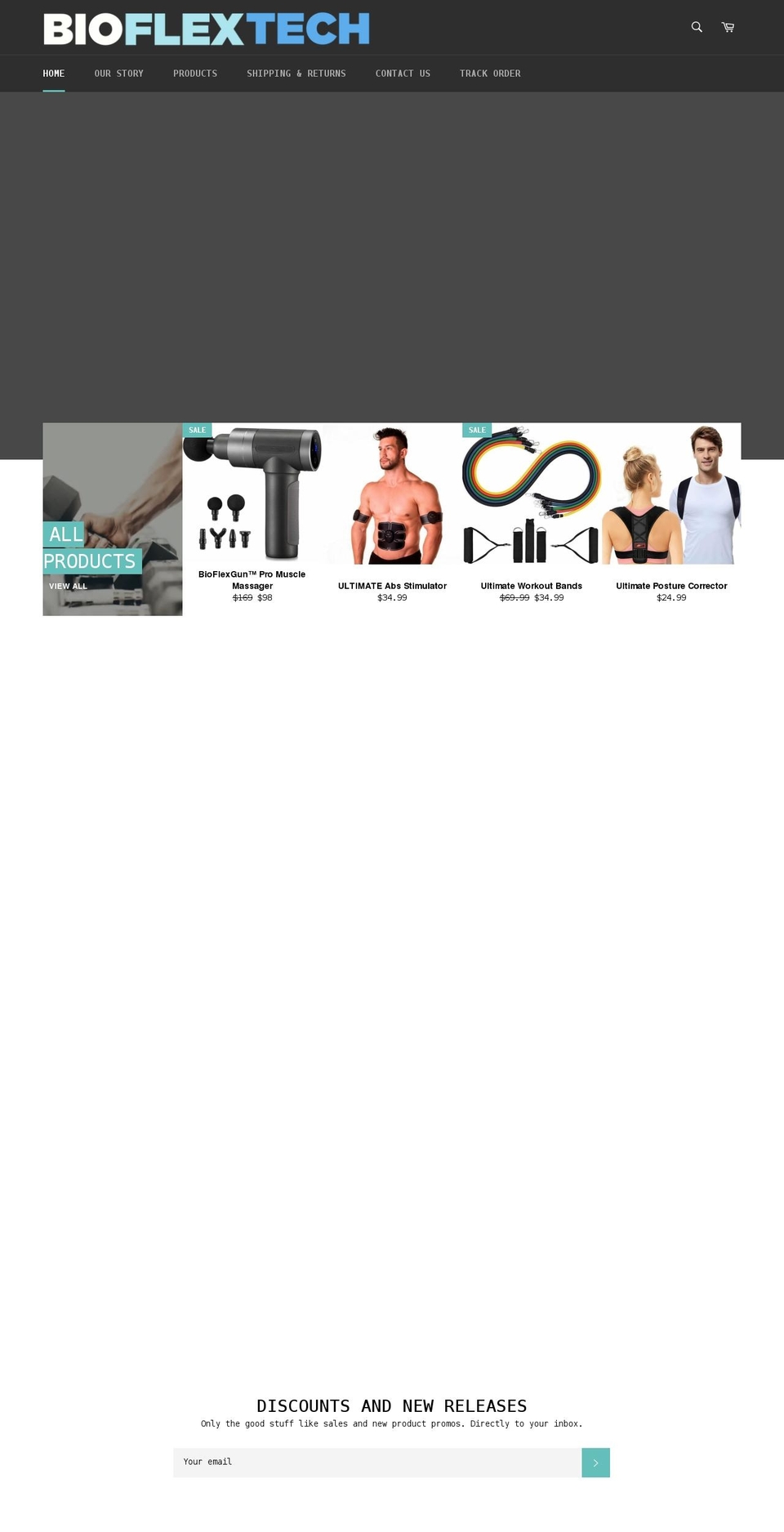 bioflextech.com shopify website screenshot