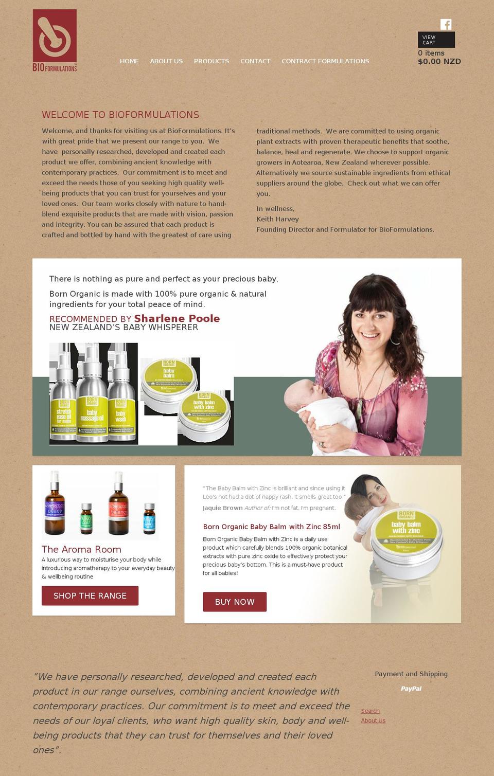 bioformulations.co.nz shopify website screenshot