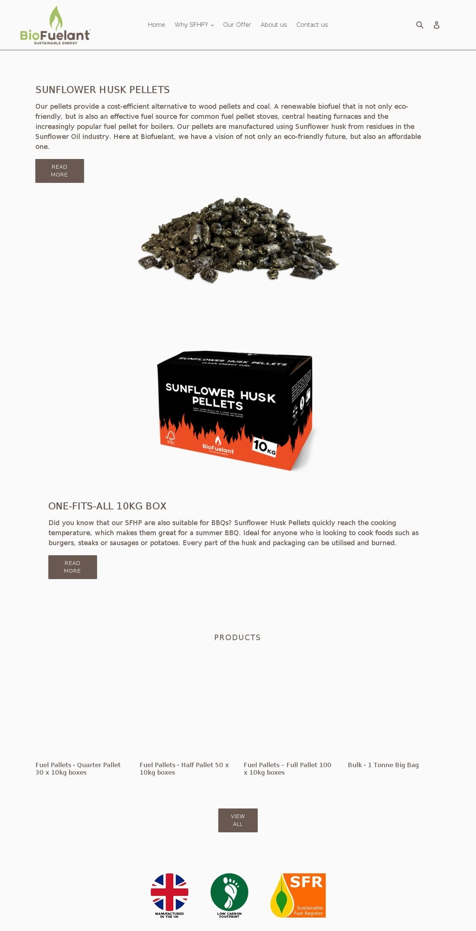 biofuelant.com shopify website screenshot