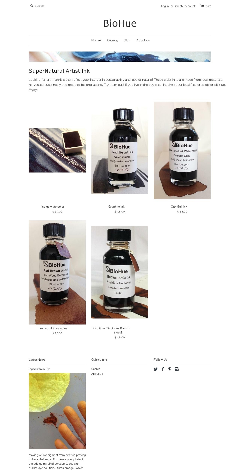 biohue.com shopify website screenshot