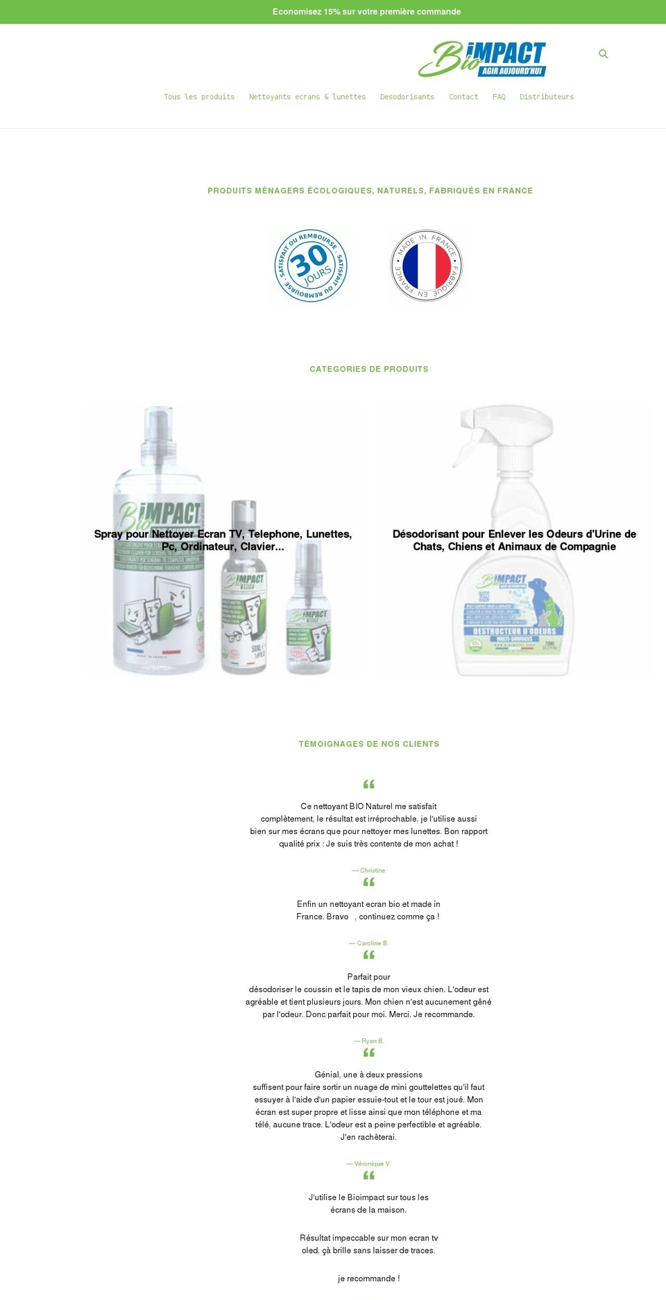 bioimpact.shop shopify website screenshot