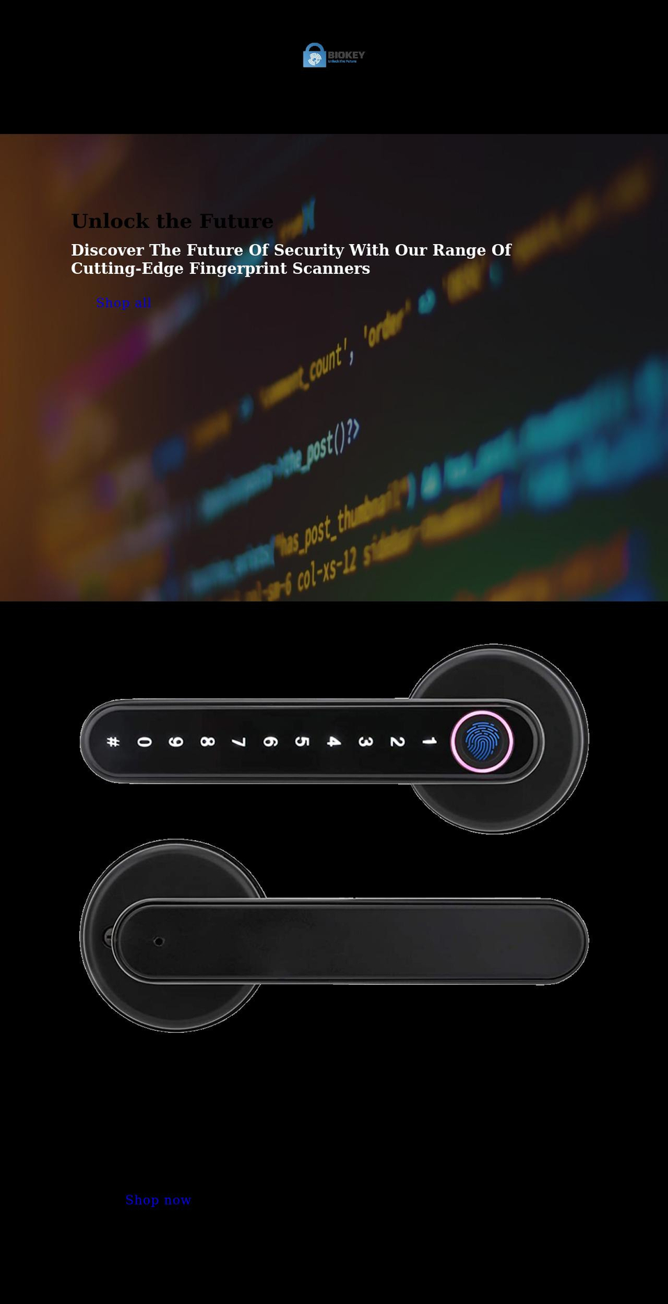 biokeysecurity.com shopify website screenshot