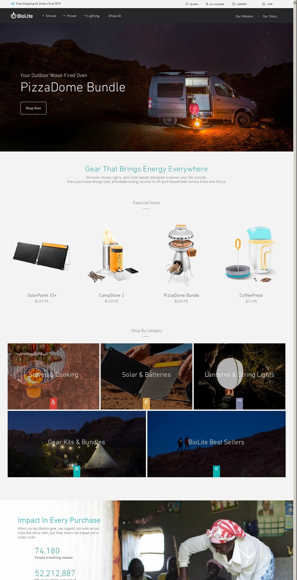 New Product Launch 2017 - v1.05 Shopify theme site example biolitecampstove.com