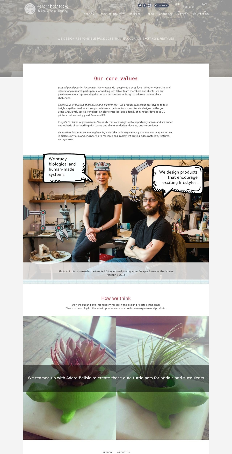 biologicallyinformed.com shopify website screenshot