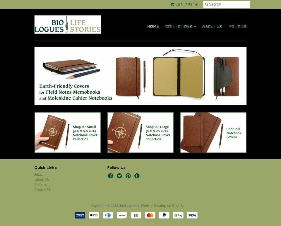 biologues.com shopify website screenshot