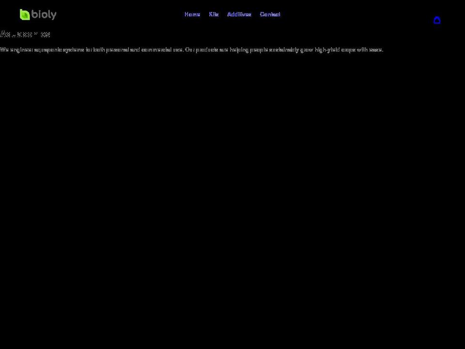 bioly.uk shopify website screenshot