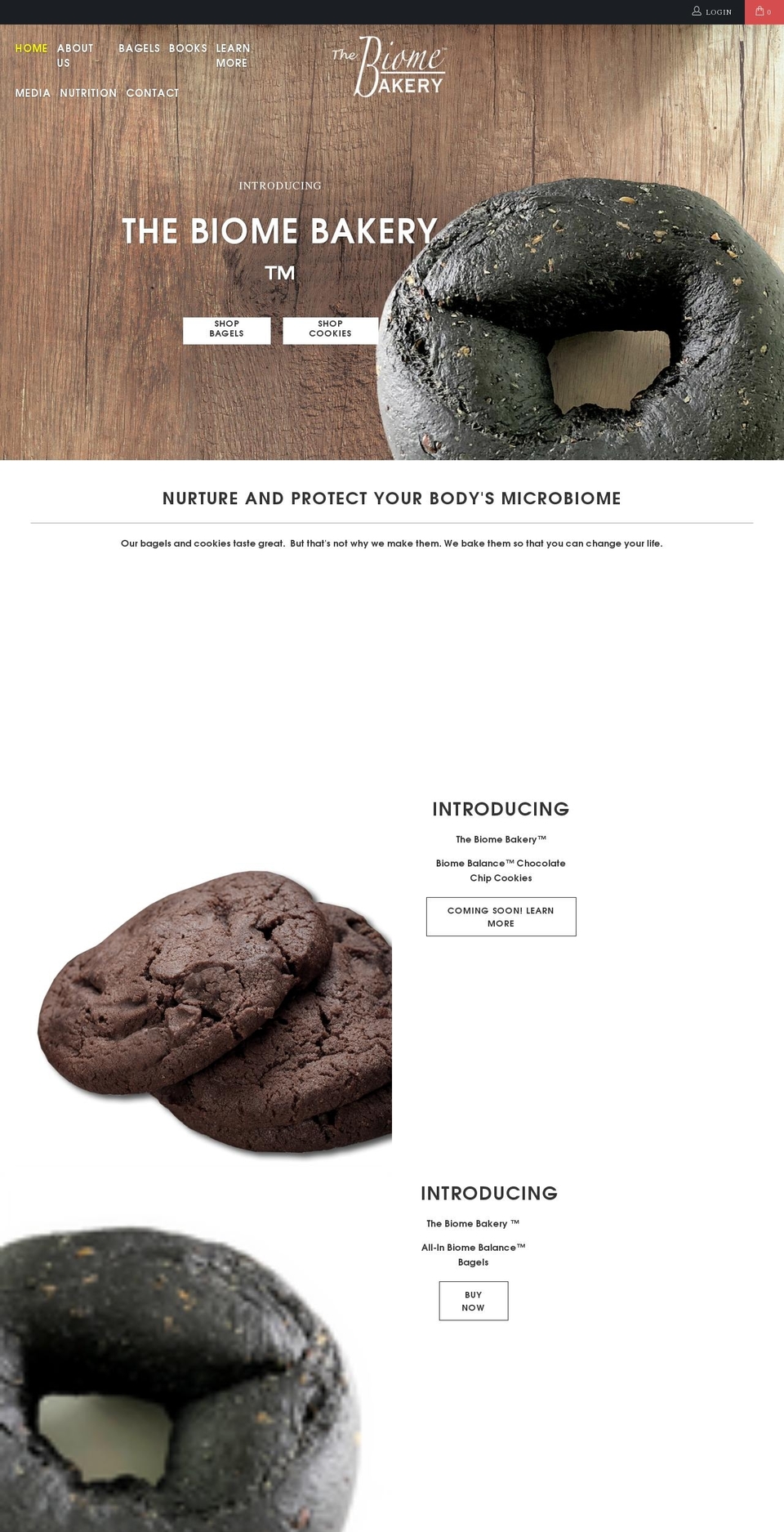 biomebaking.com shopify website screenshot