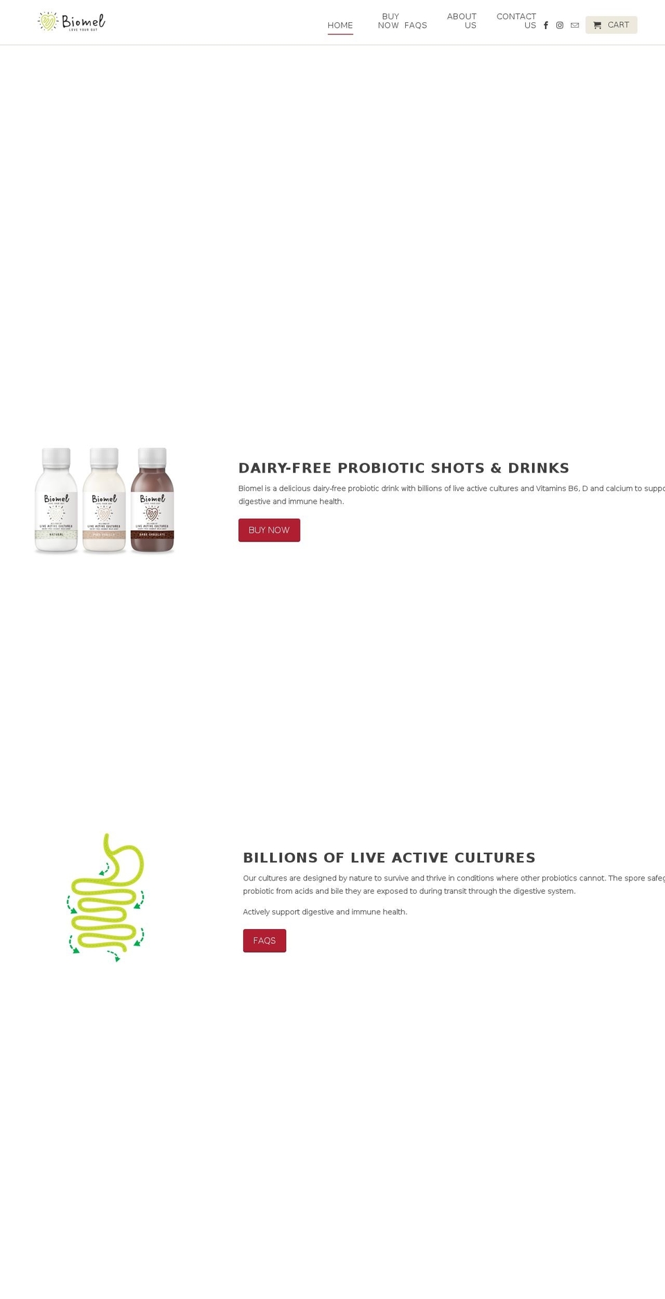 biomel.life shopify website screenshot