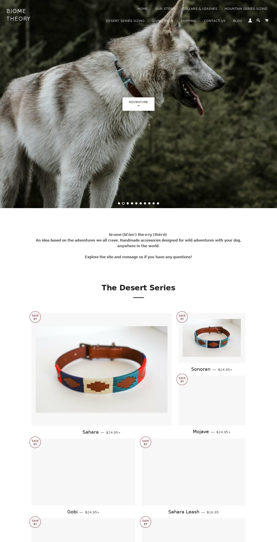 biometheory.com shopify website screenshot