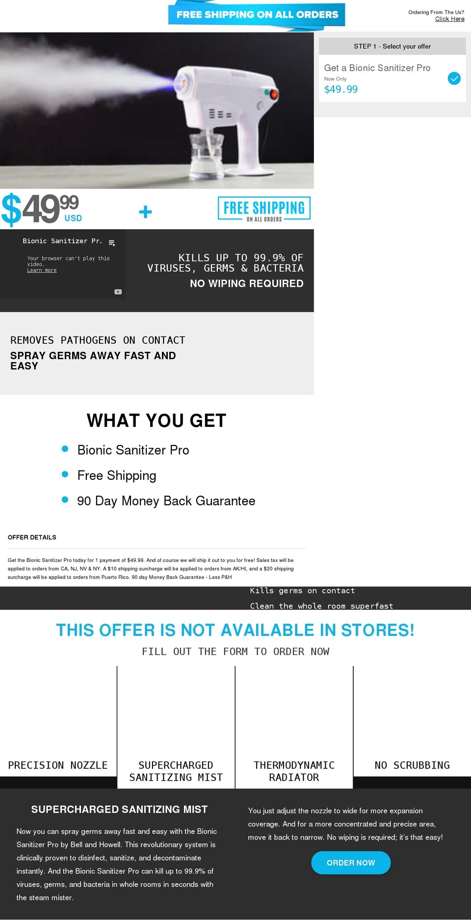 R Shopify theme site example bionicsanitizerpro.ca