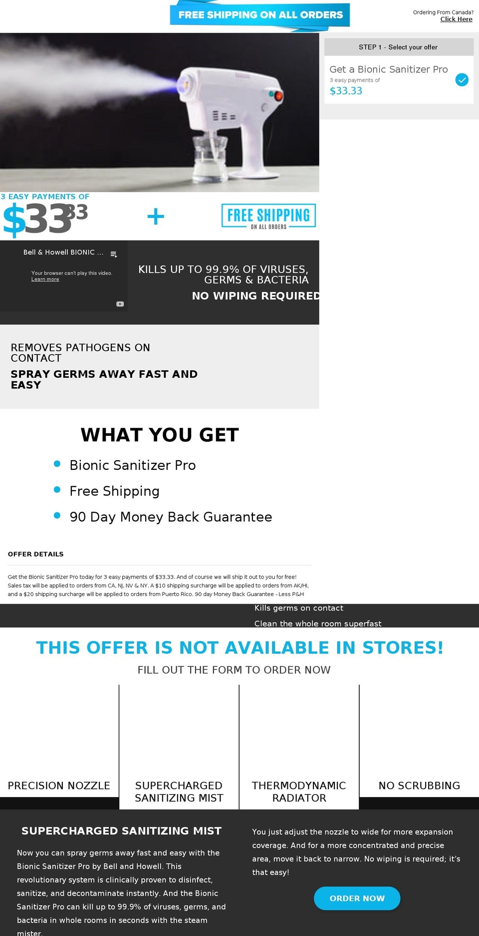 R Shopify theme site example bionicsanitizerpro.com