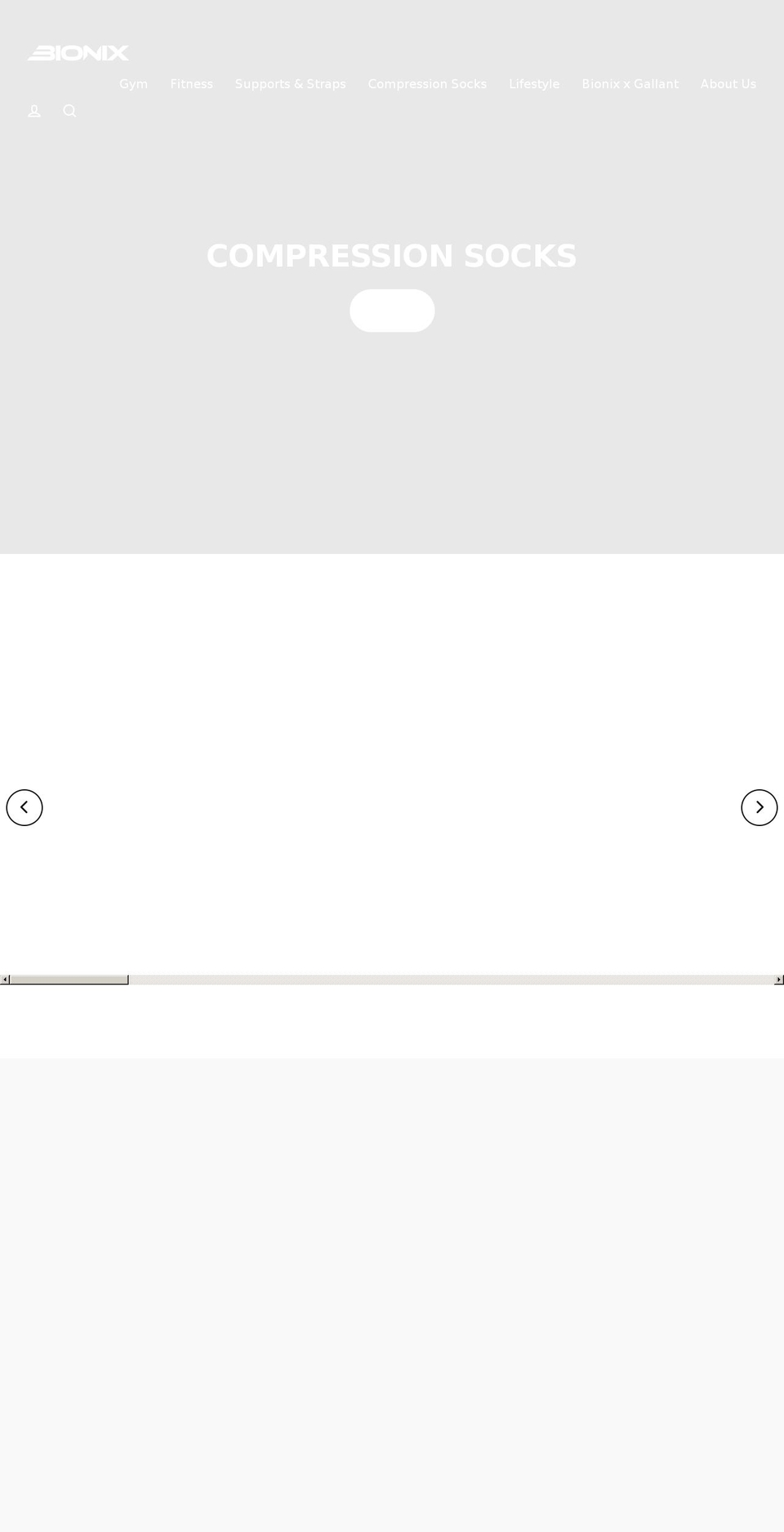 bionixsport.com shopify website screenshot