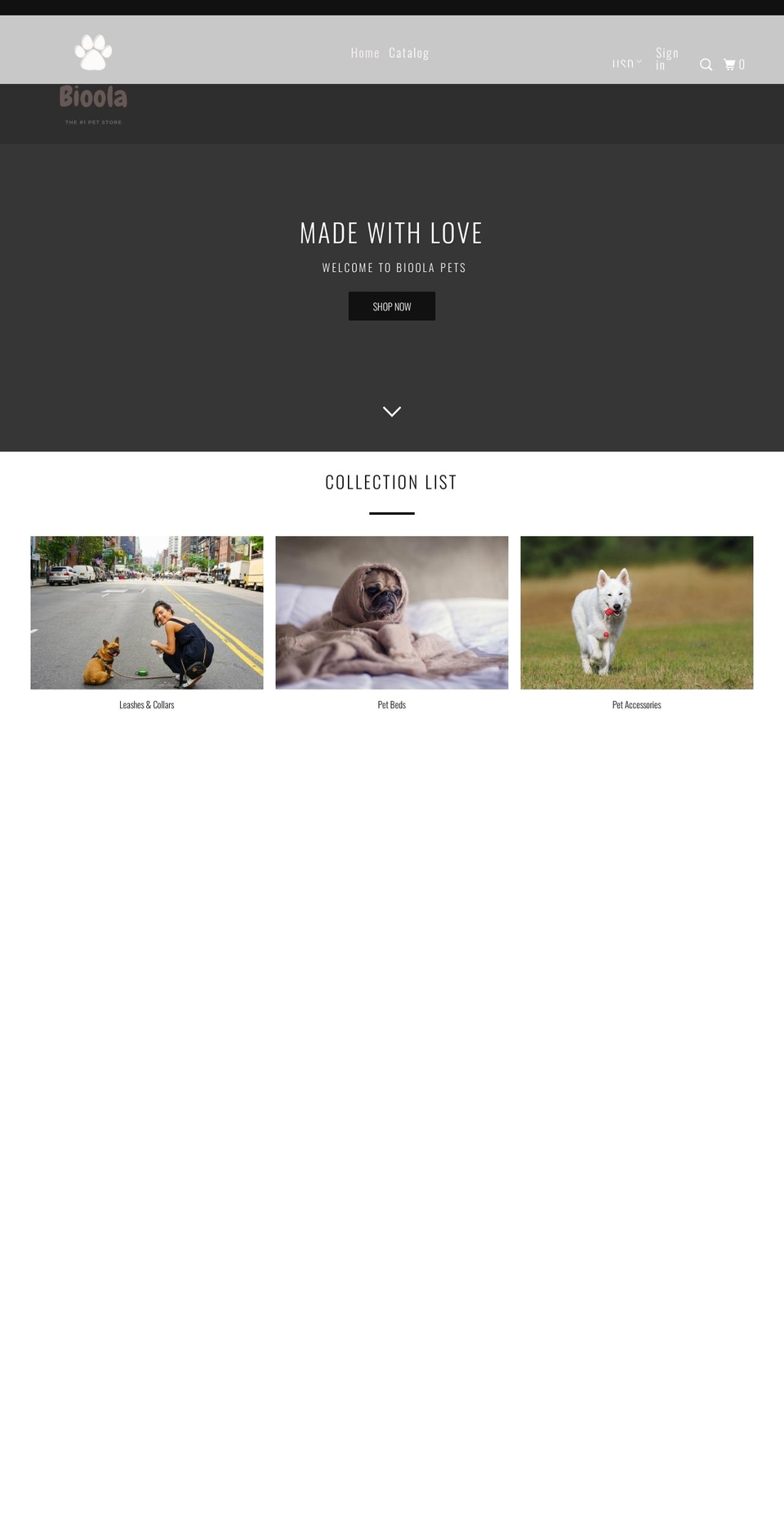 bioolapets.com shopify website screenshot