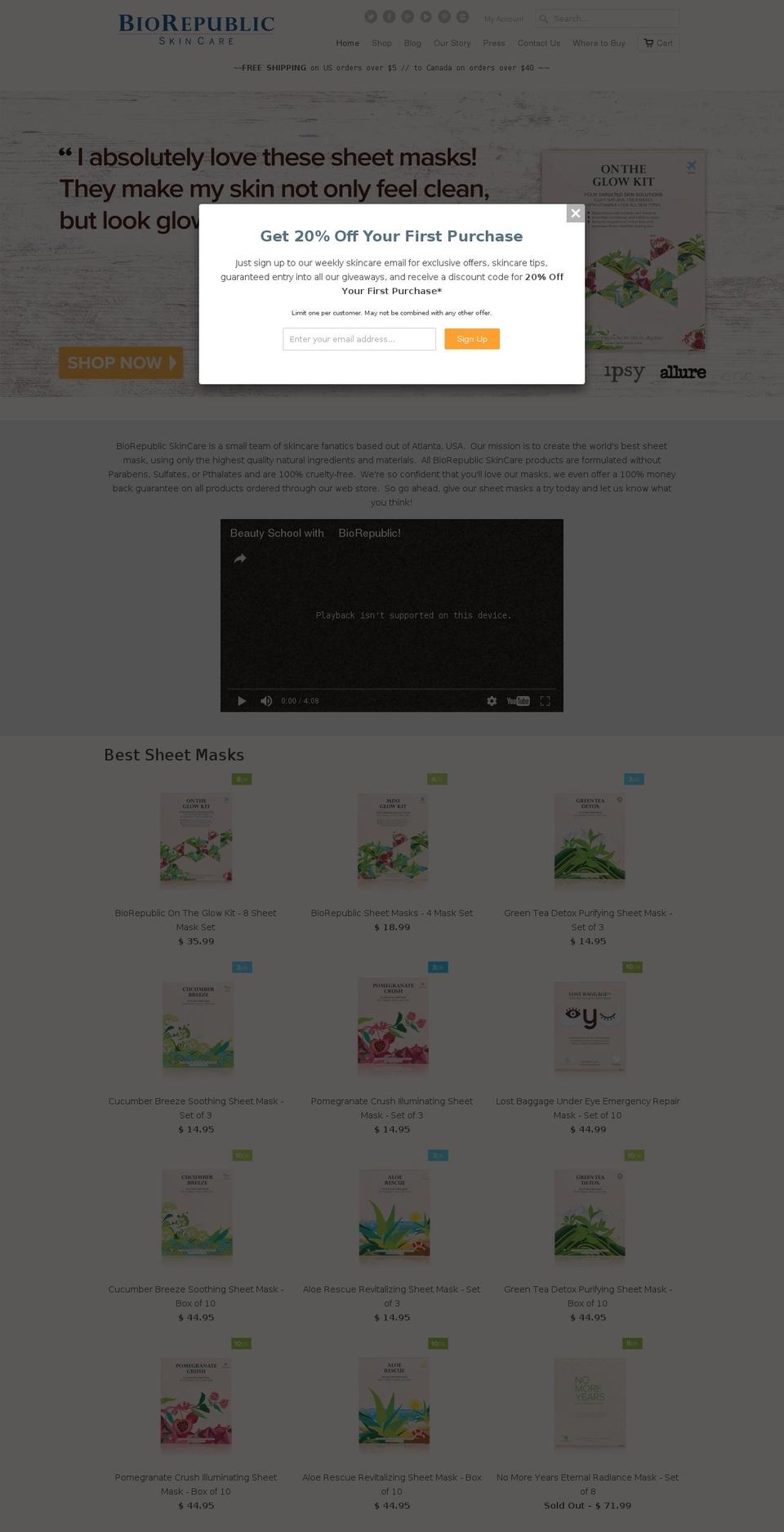 biorepublic.com shopify website screenshot