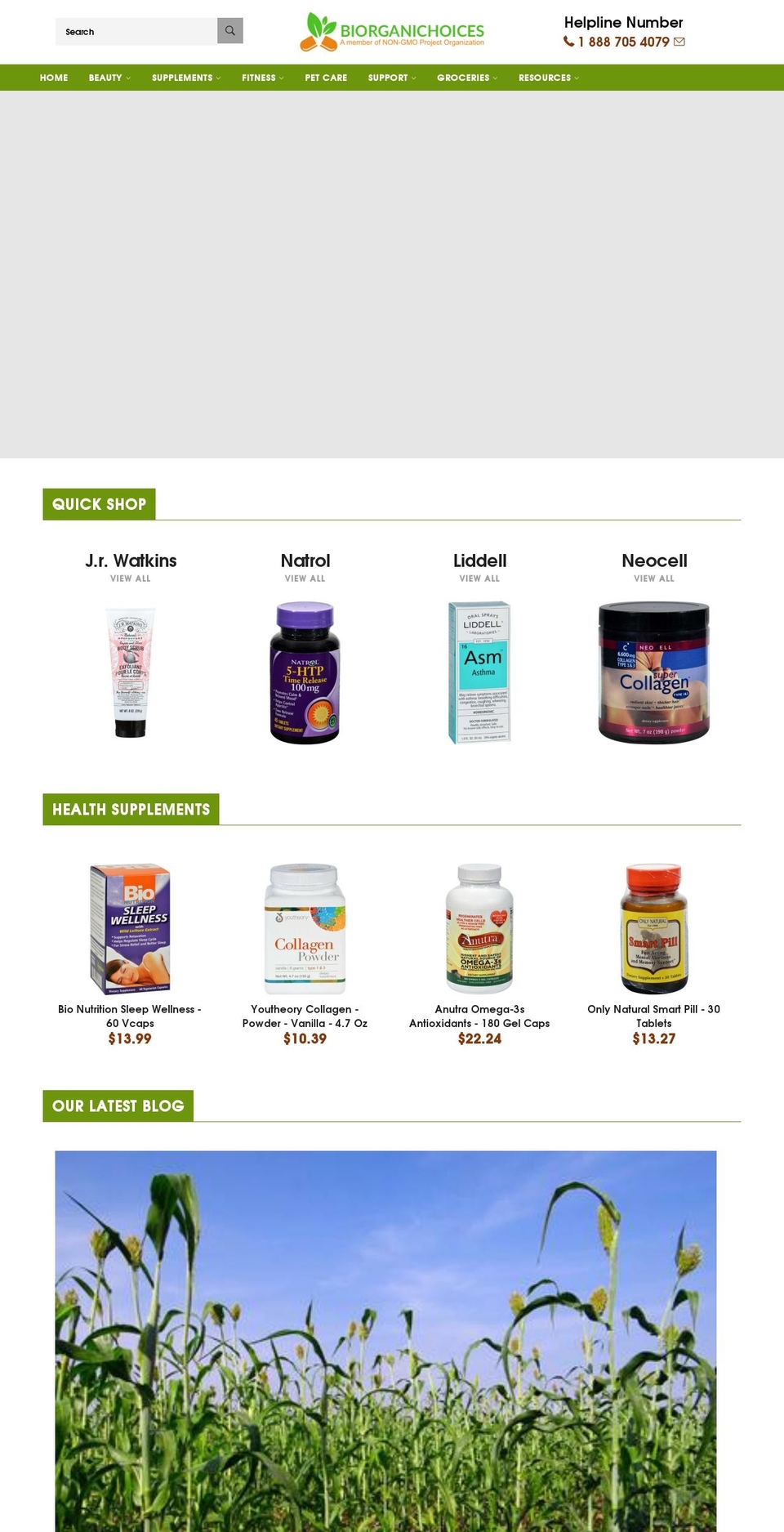 Copy of Venture\/bio Shopify theme site example biorganichoices.com