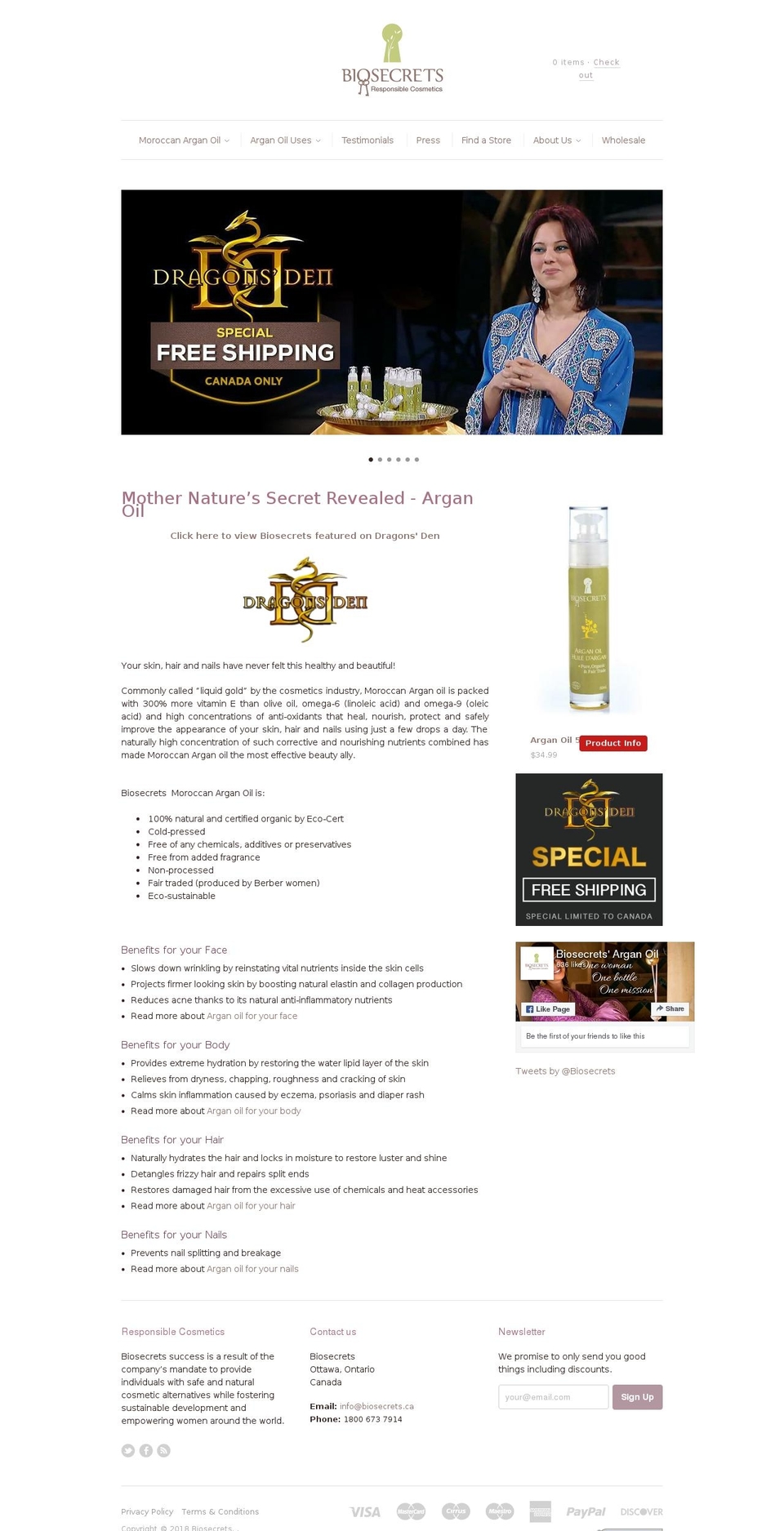 biosecrets.com shopify website screenshot