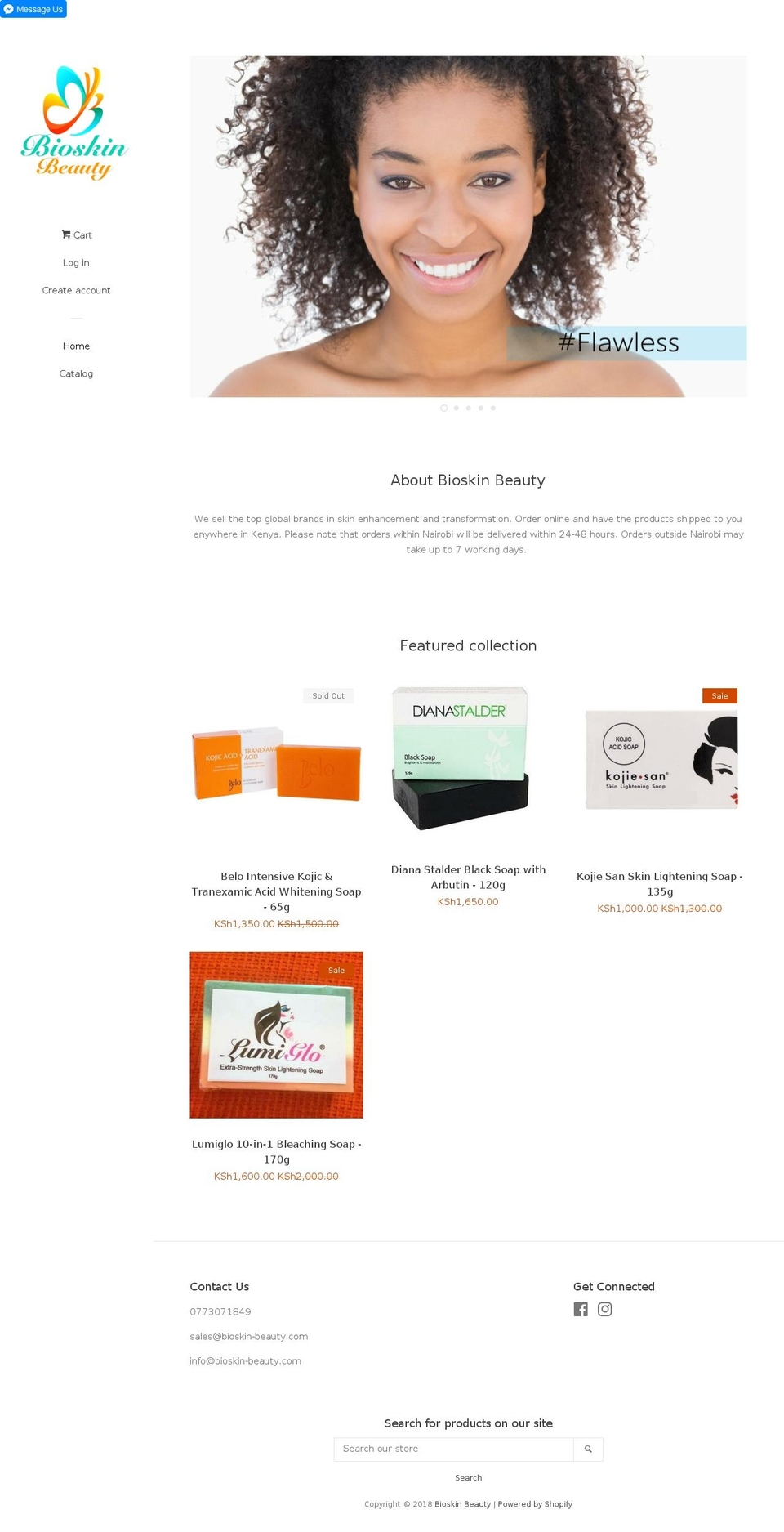 bioskin-beauty.com — Shopify storefront screenshot