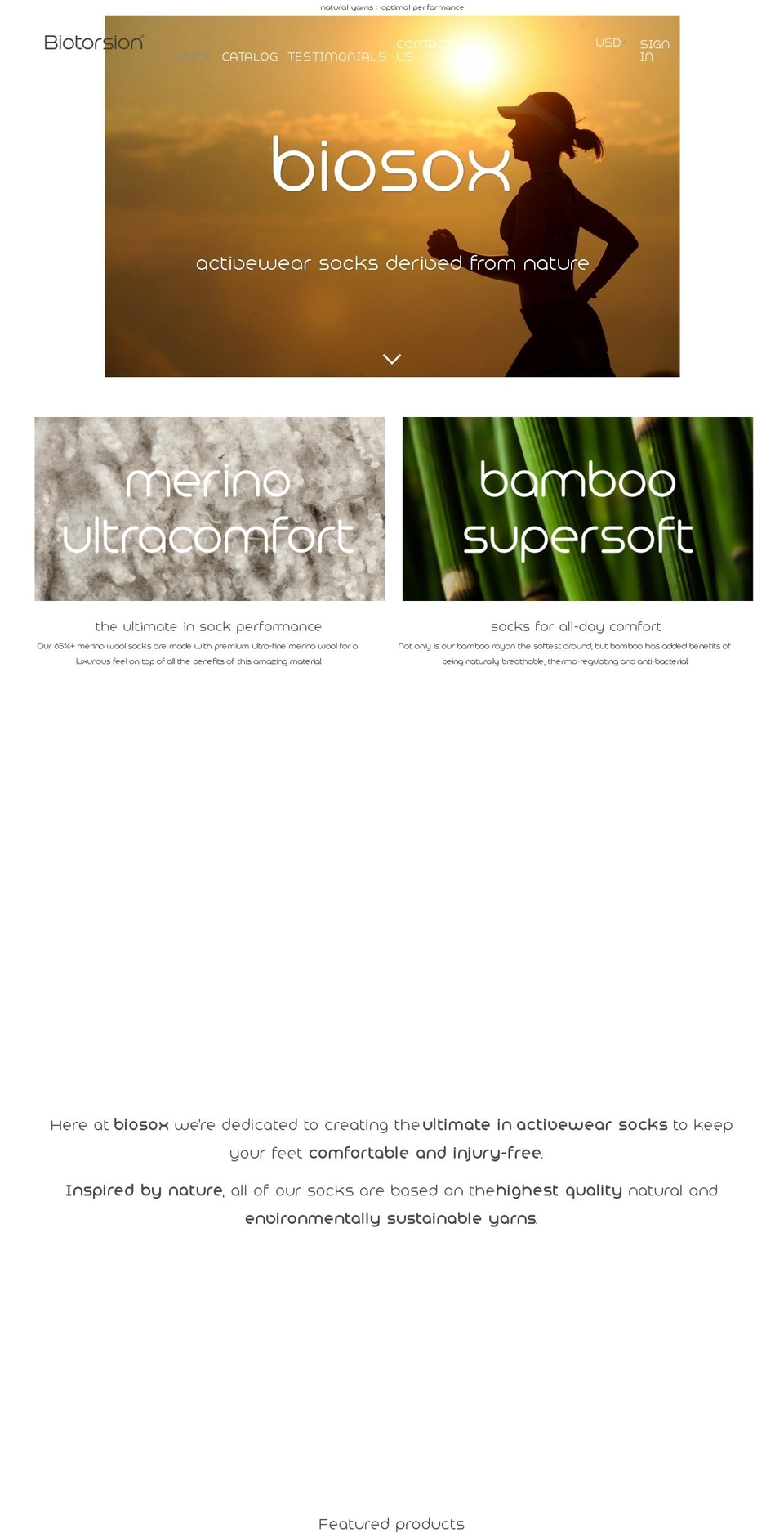biosox.com — Shopify storefront screenshot