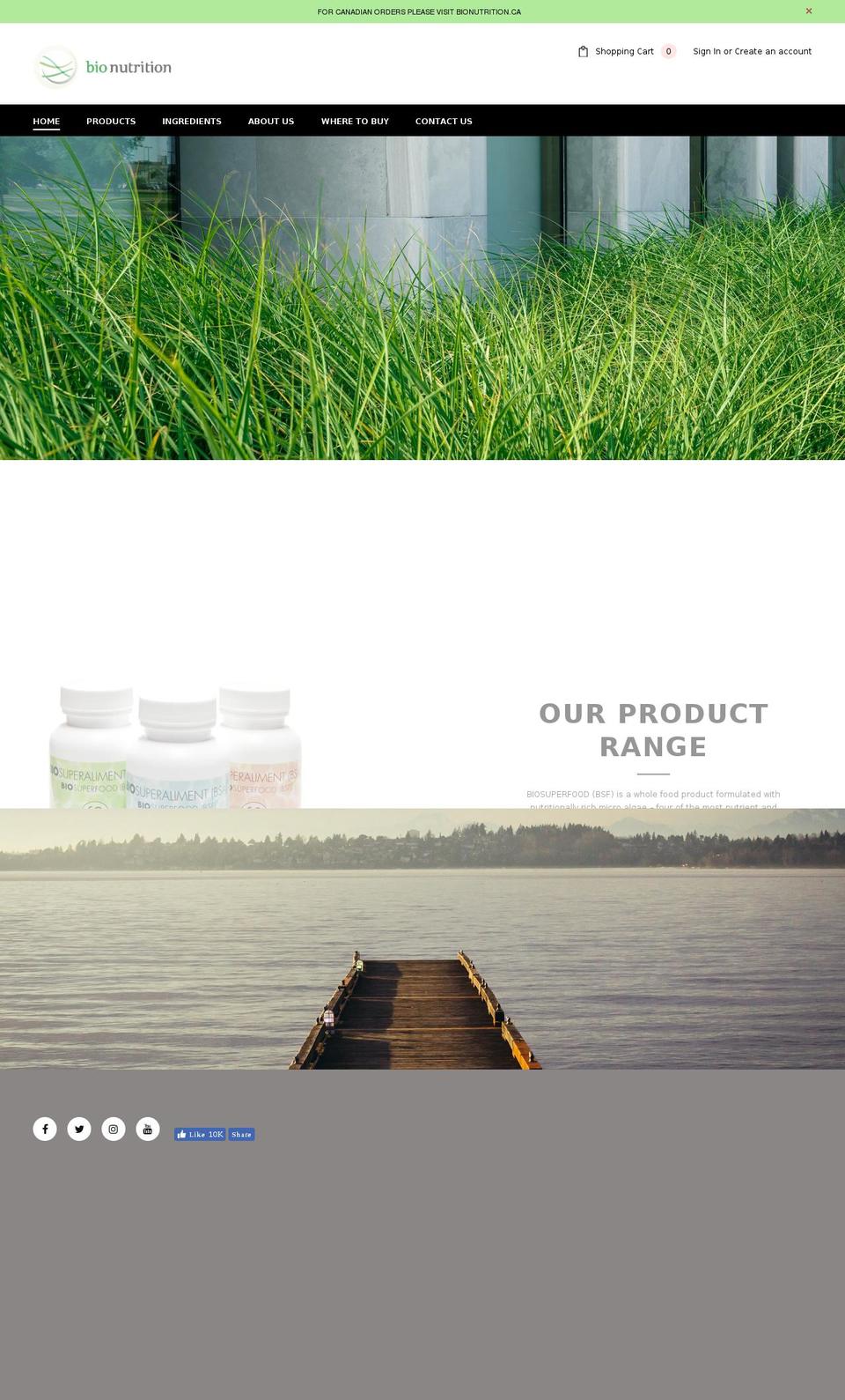 biosuperfood.com — Shopify storefront screenshot