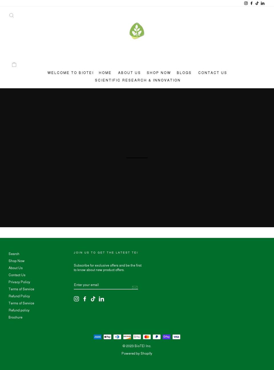bioteinnova.ca shopify website screenshot