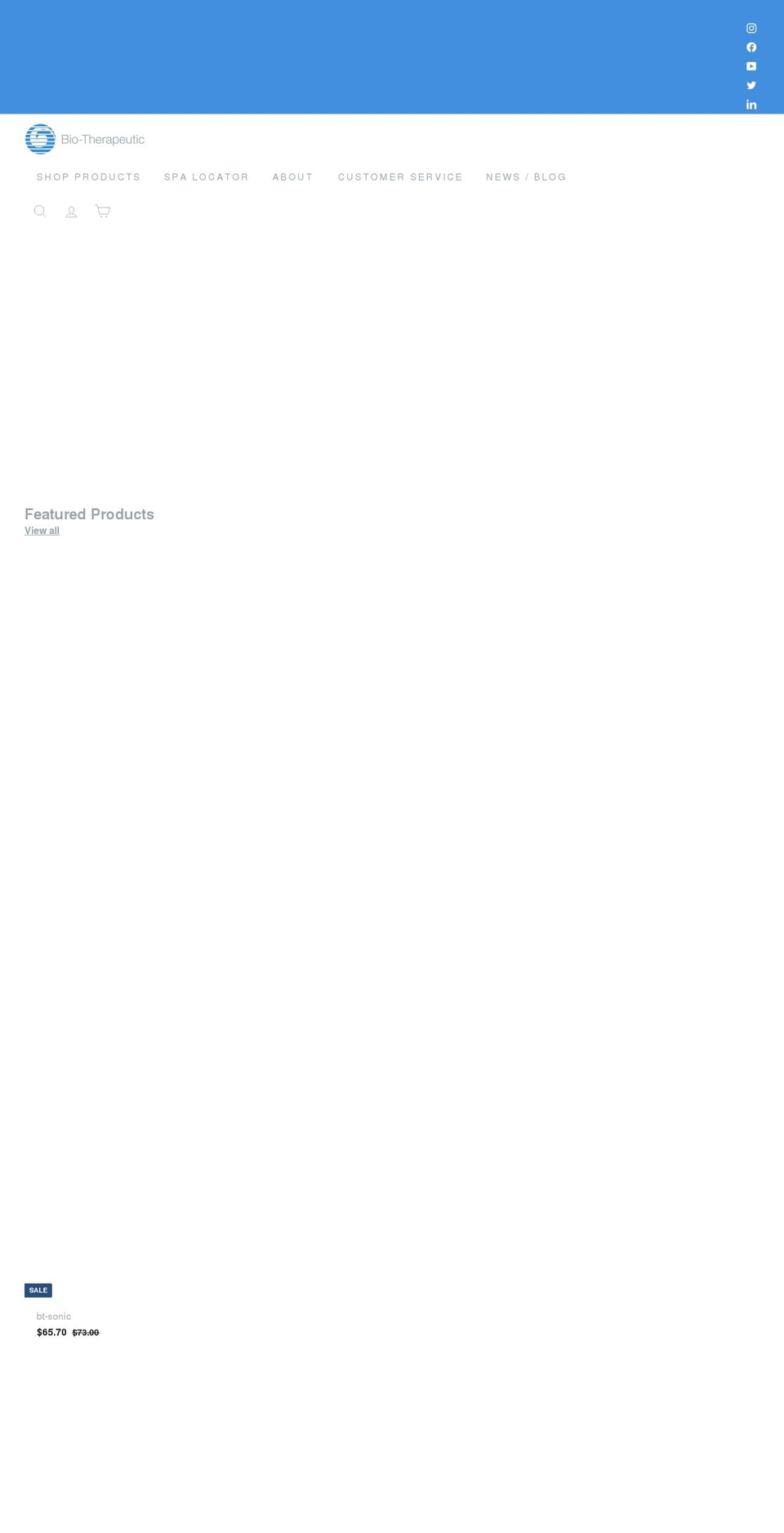 biotherapeuticspa.com shopify website screenshot