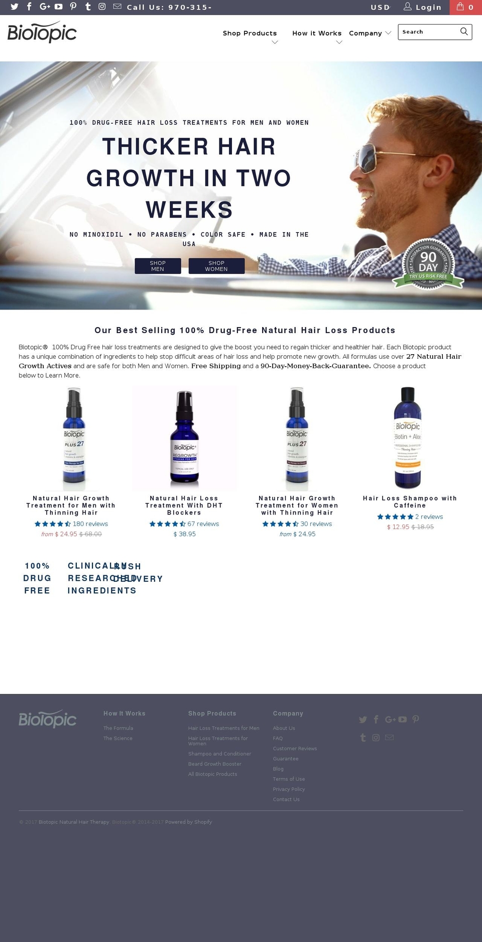 biotopic.us shopify website screenshot