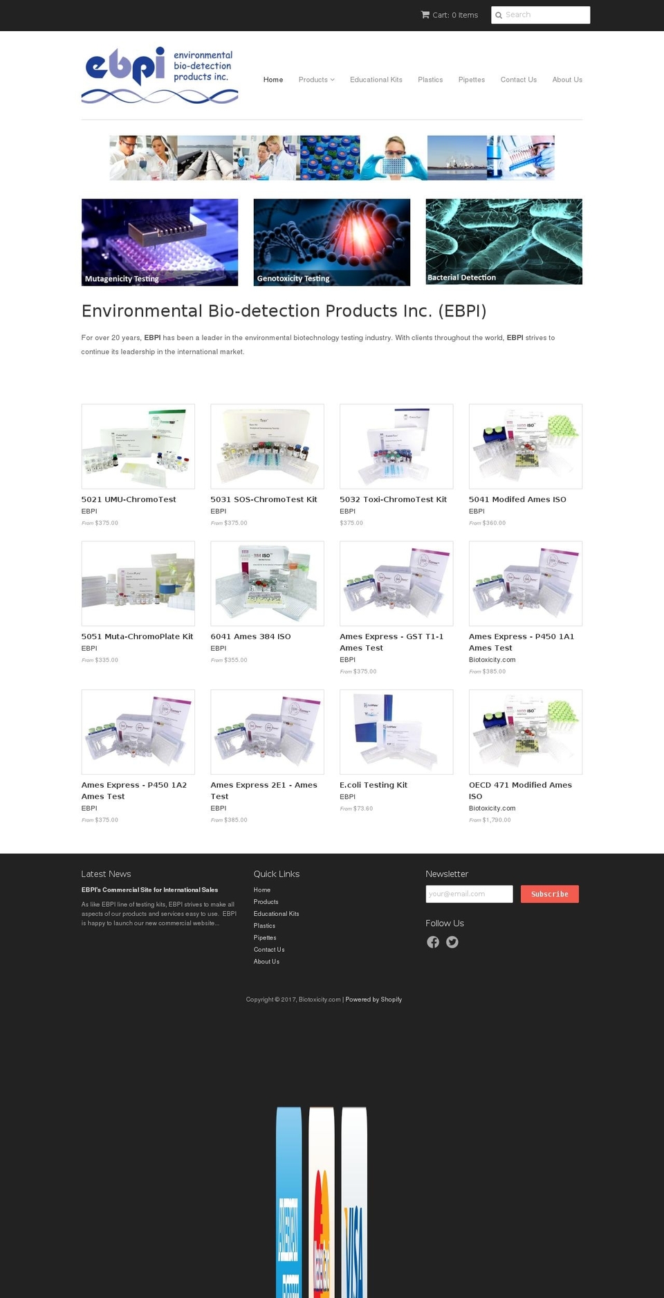 biotoxicity.ca shopify website screenshot