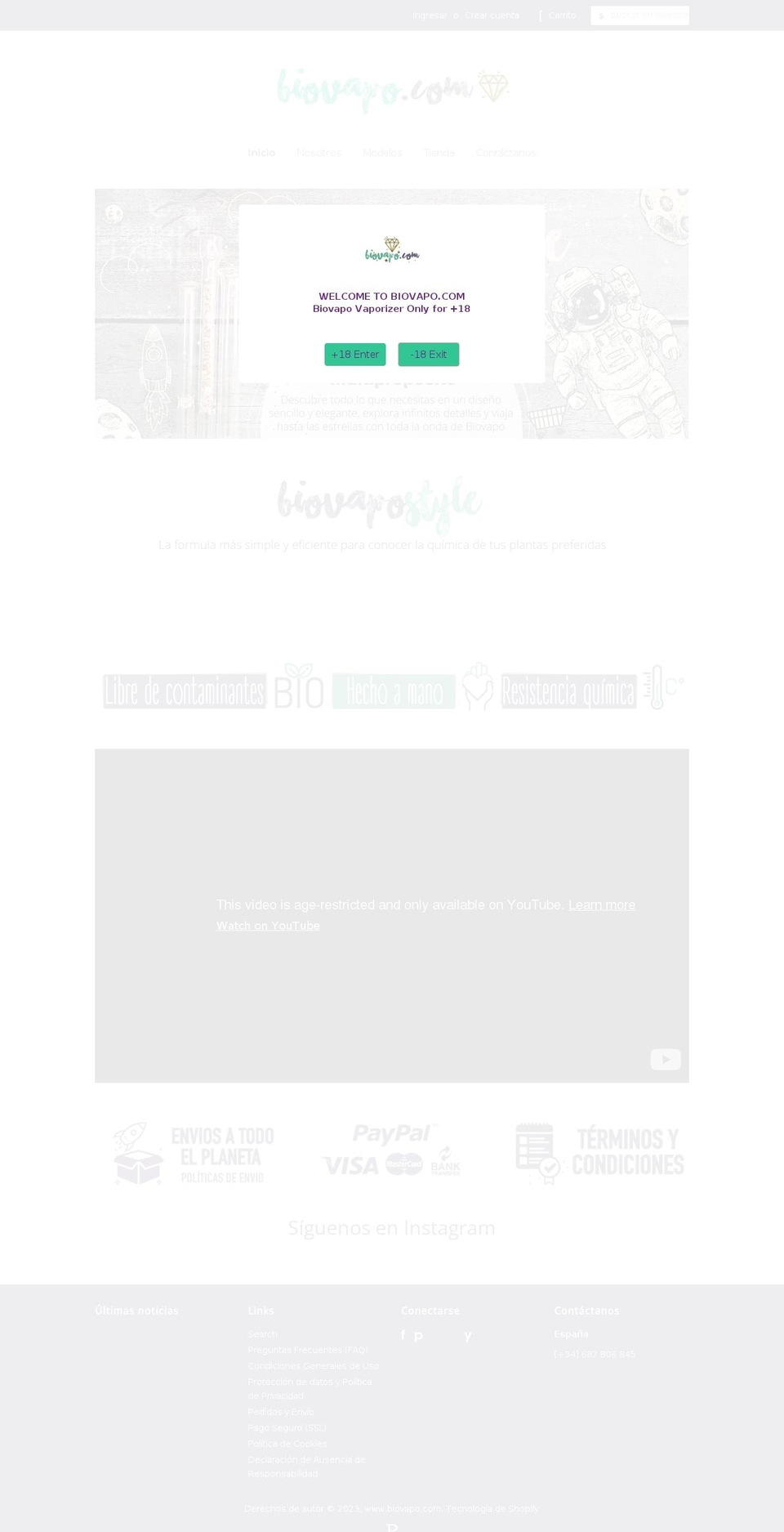 biovapo.com — Shopify storefront screenshot