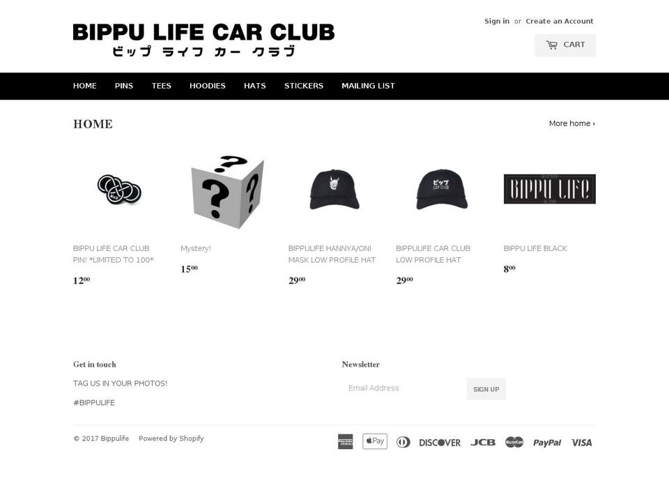 bippulife.com shopify website screenshot