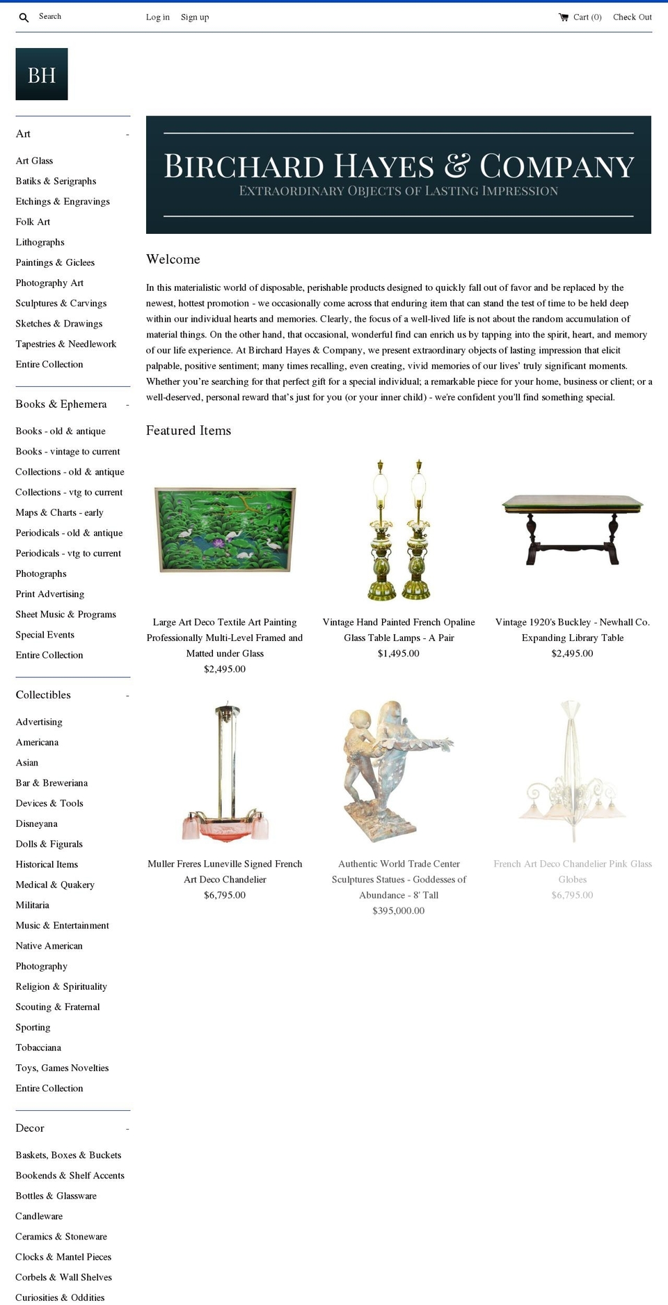 birchard-hayes.com — Shopify storefront screenshot
