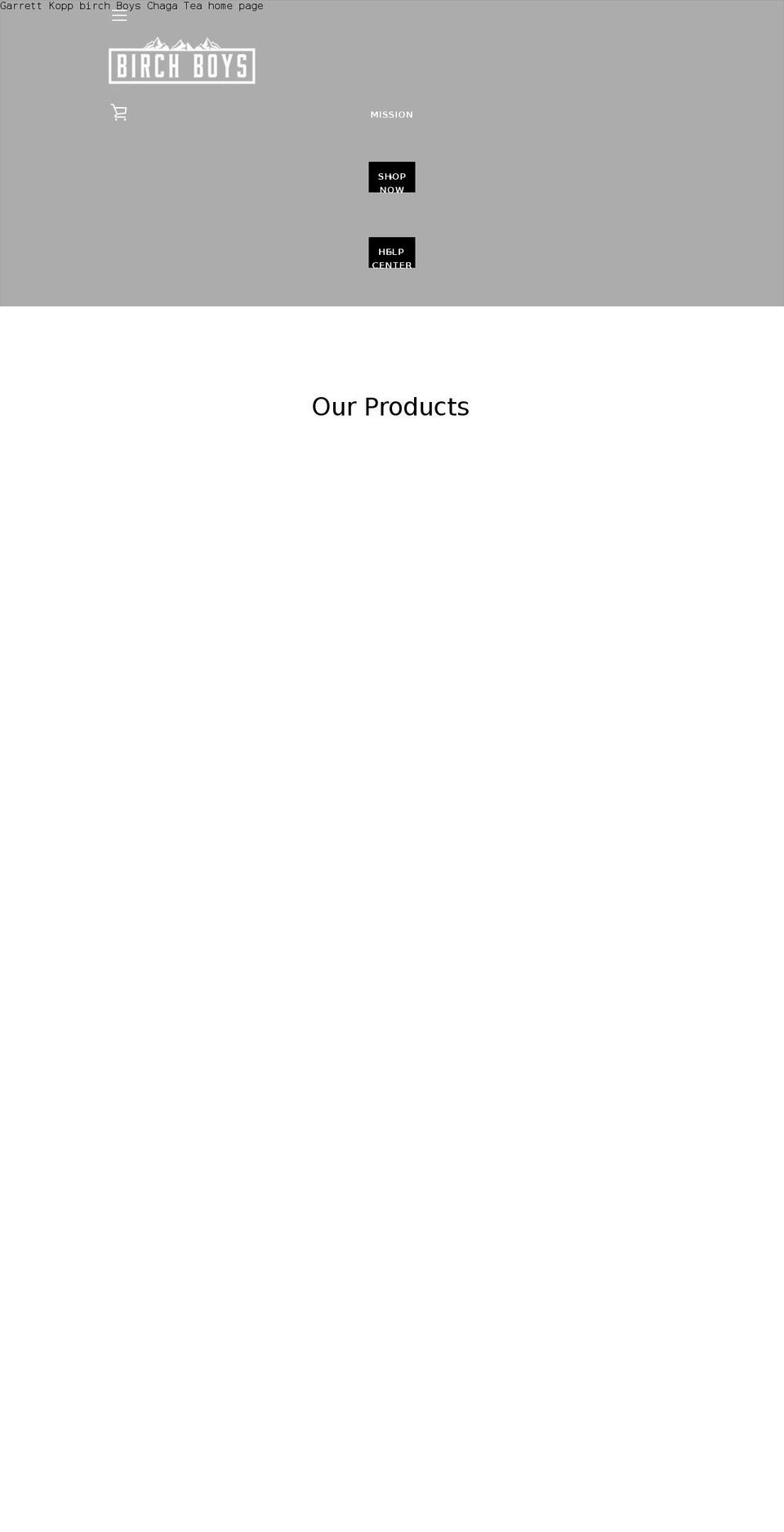 birchboys.com shopify website screenshot