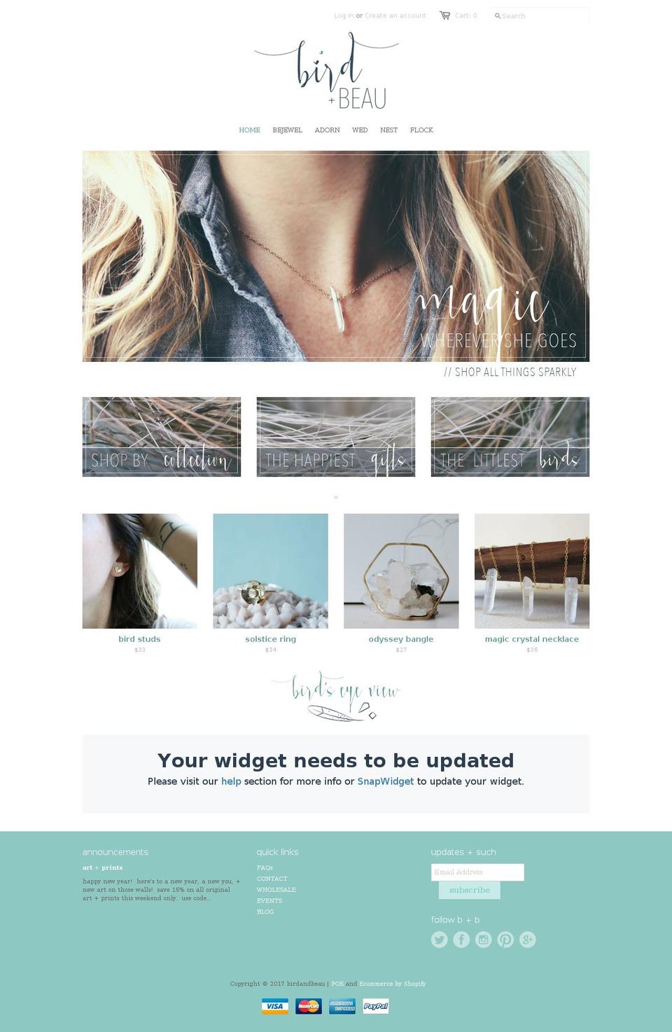 birdandbow.com shopify website screenshot