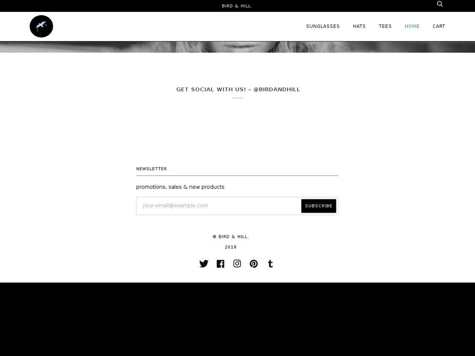 birdandhill.com shopify website screenshot