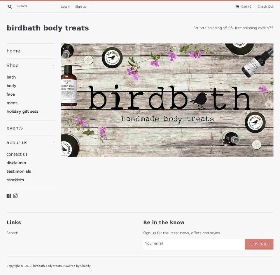 Copy of Grid - Shopify theme site example birdbathbodytreats.com