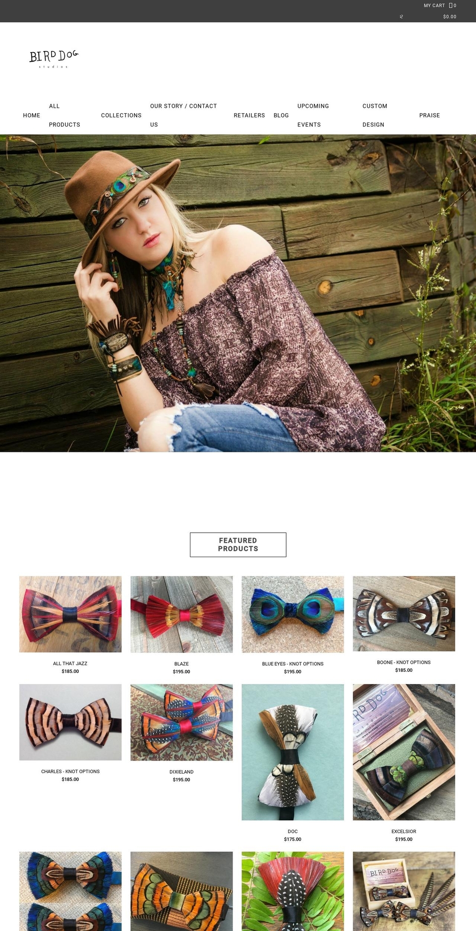 birddogbowties.com shopify website screenshot