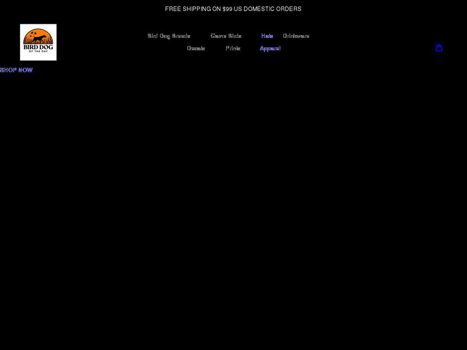 birddogoftheday.com shopify website screenshot