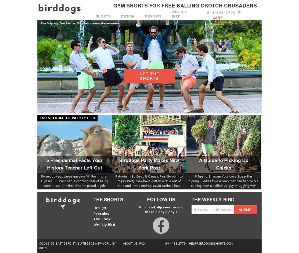 v... Shopify theme site example birddogs.com