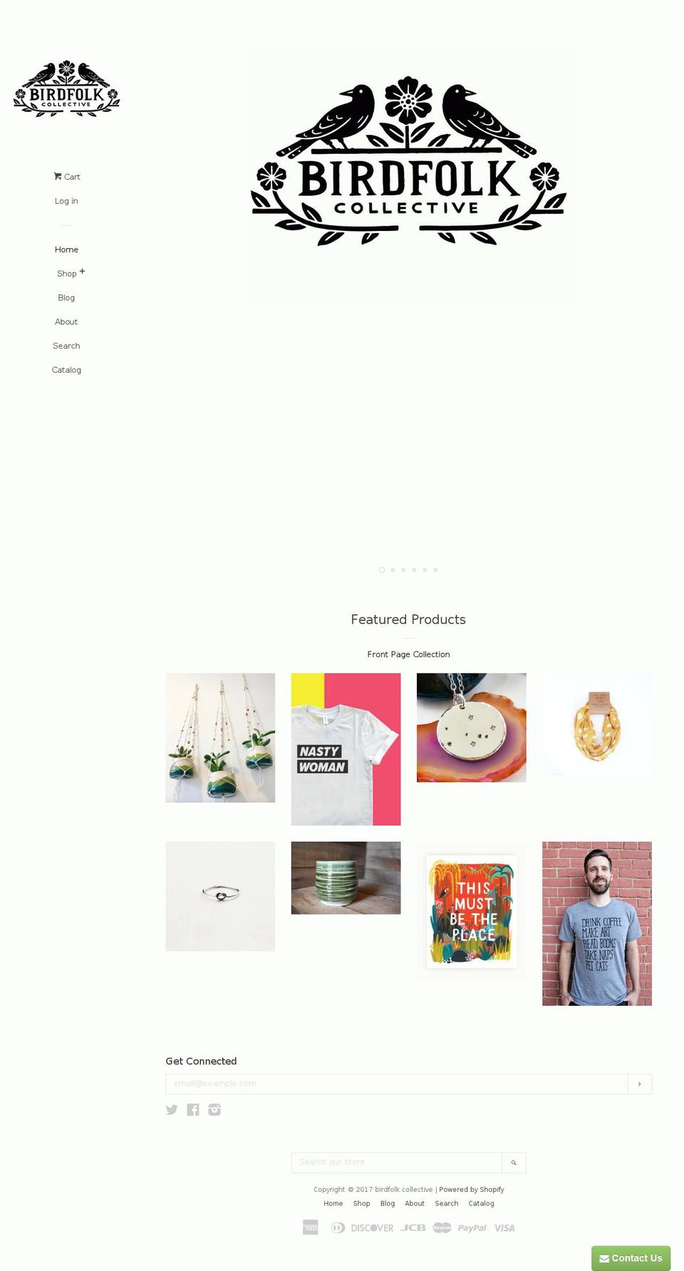 birdfolkcollective.com shopify website screenshot