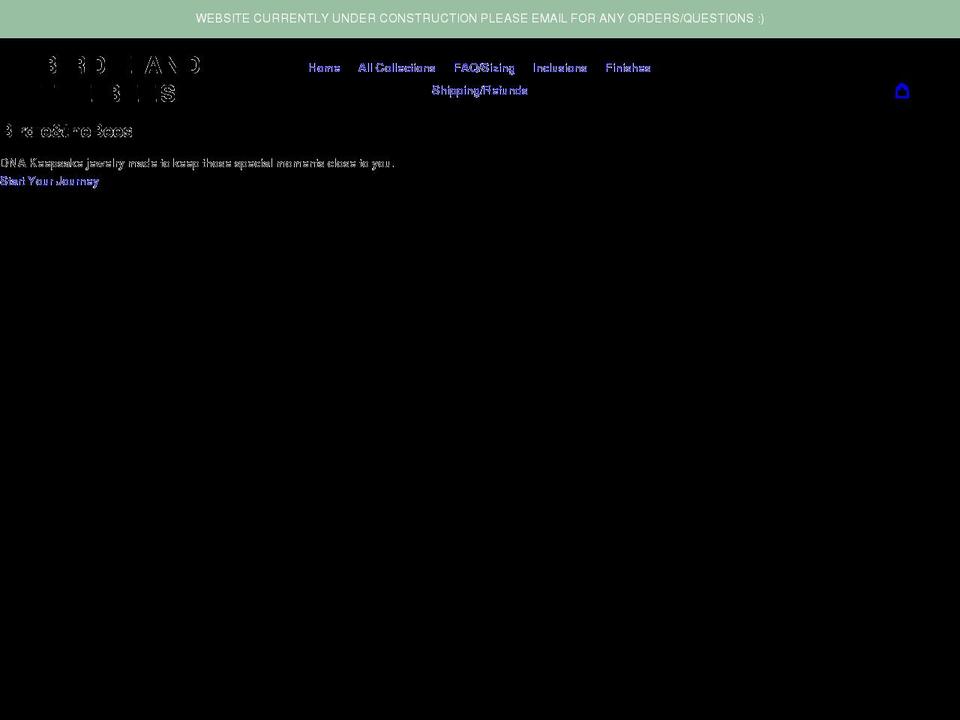 birdieandthebees.com shopify website screenshot