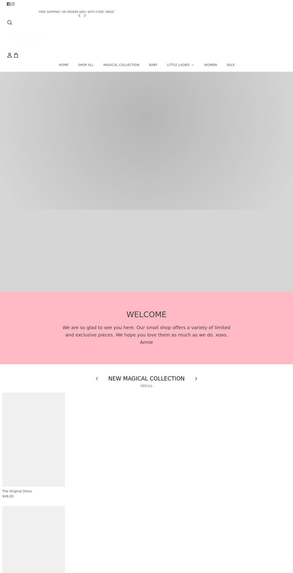 birdiebelle.com shopify website screenshot