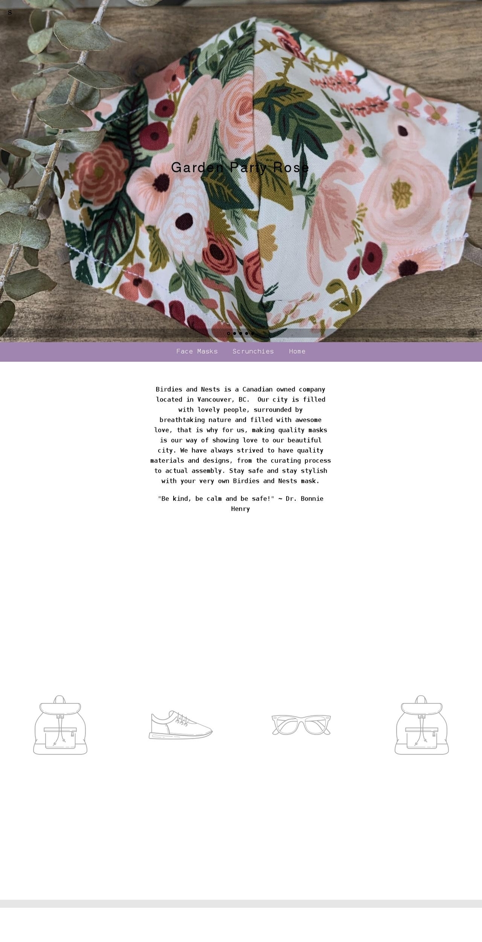 birdiesandnests.com shopify website screenshot