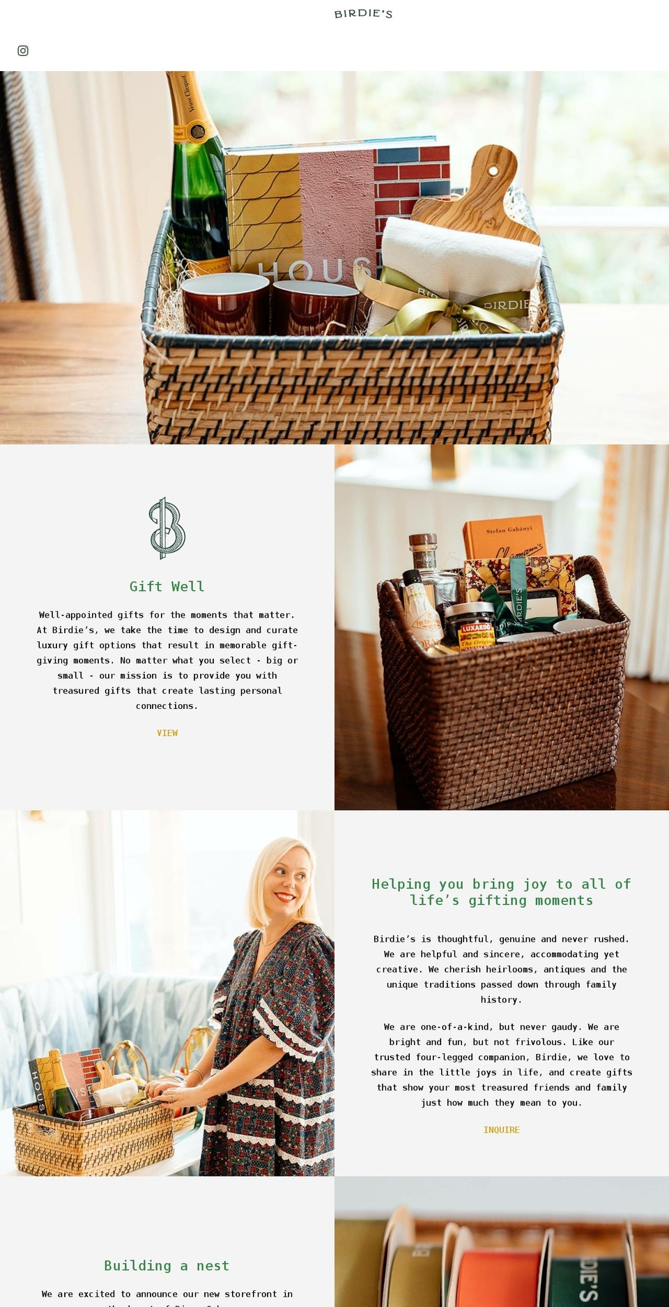 birdiesriveroaks.com shopify website screenshot