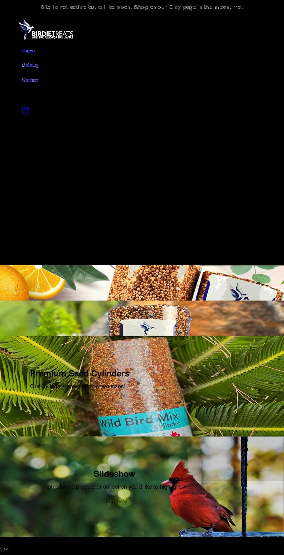 birdietreats.com shopify website screenshot