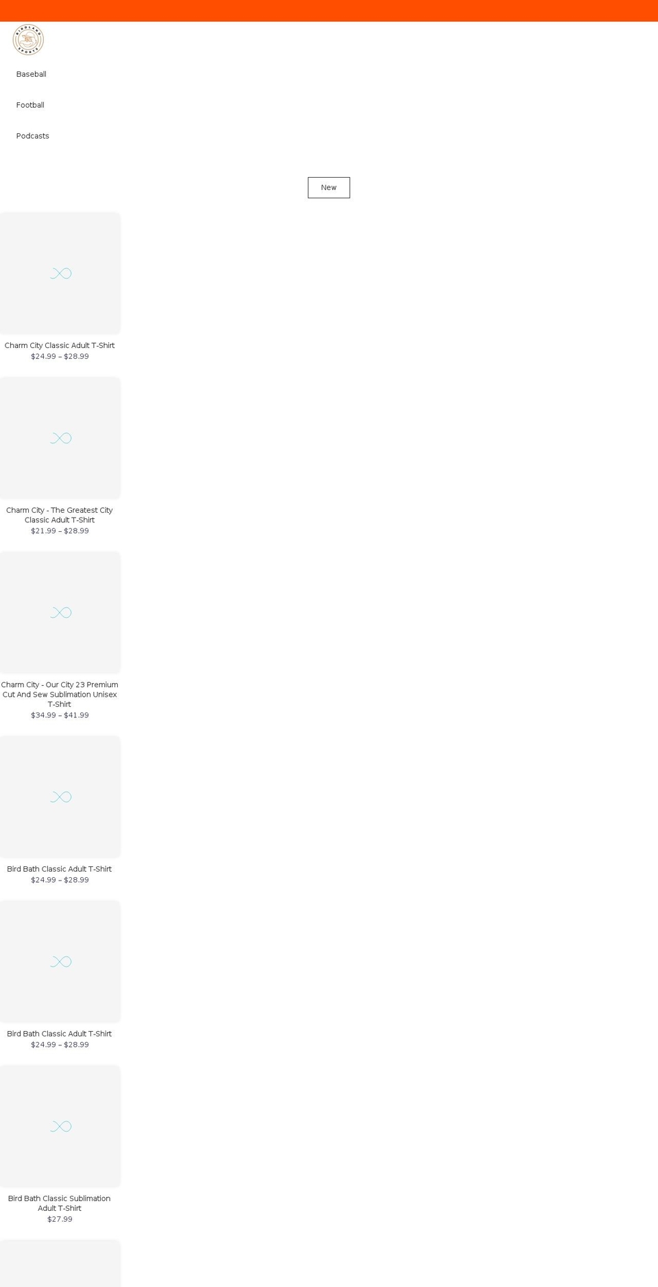 birdlandsports.com shopify website screenshot