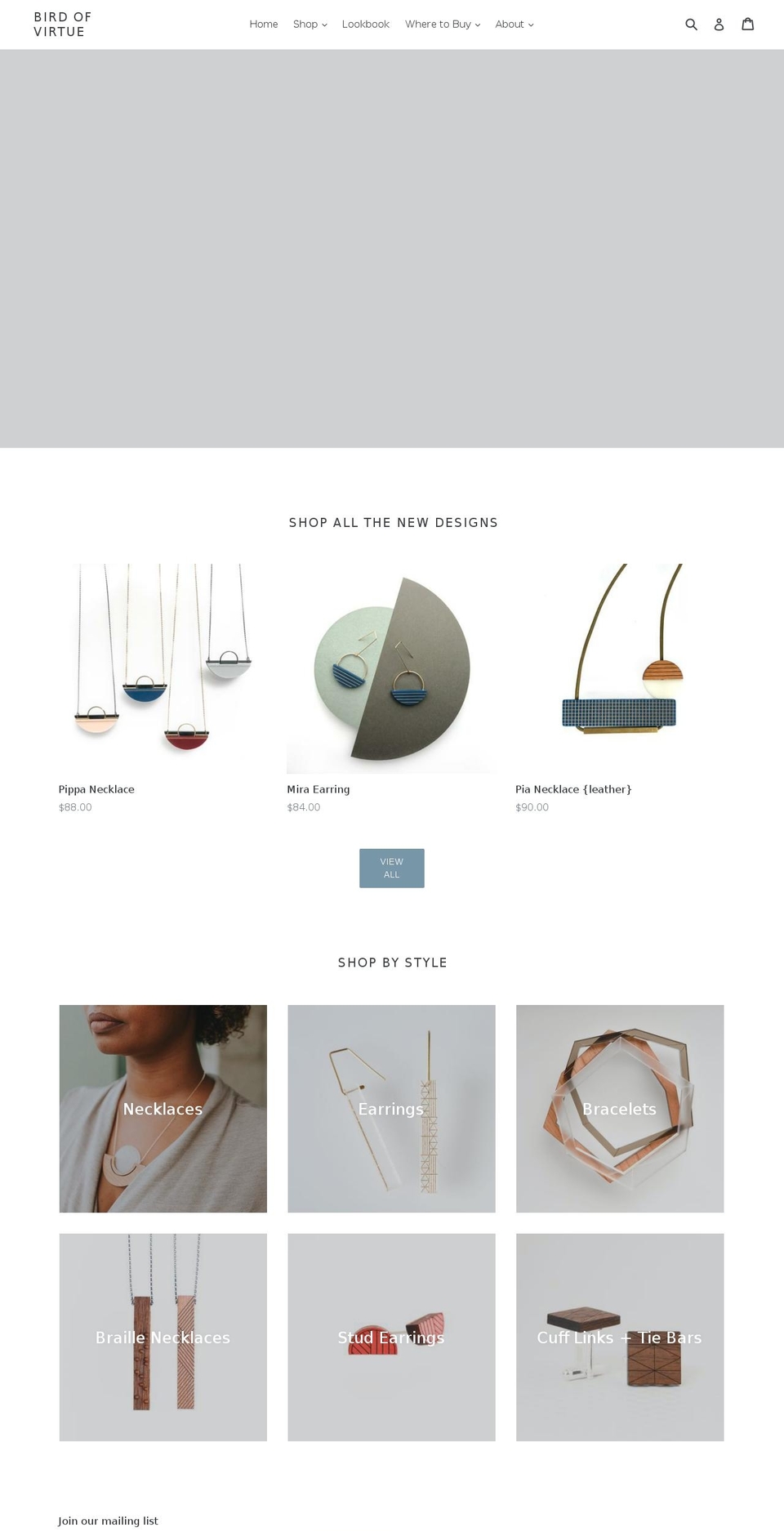 birdofvirtue.com shopify website screenshot