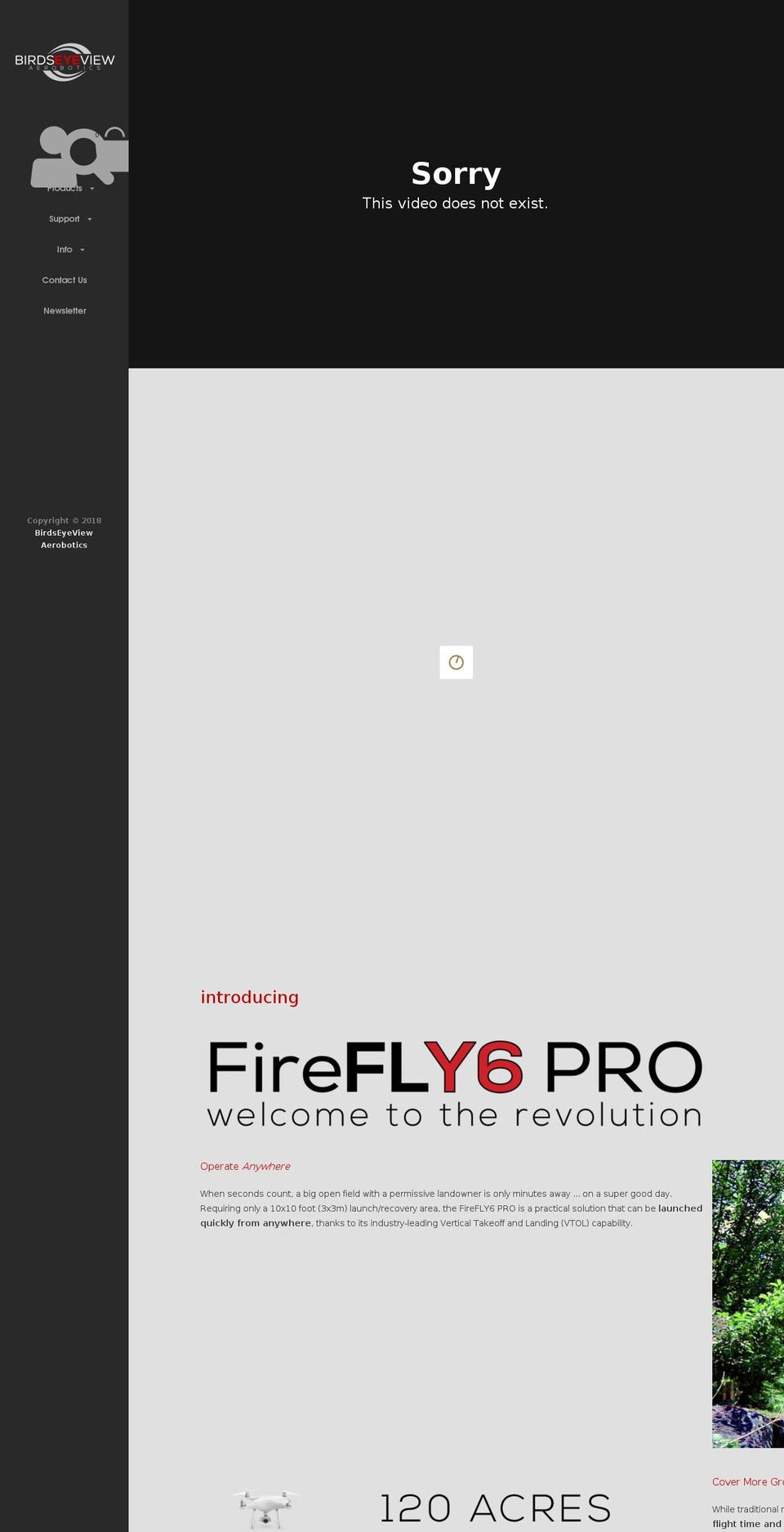 birdseyeviewaerobotics.com — Shopify storefront screenshot