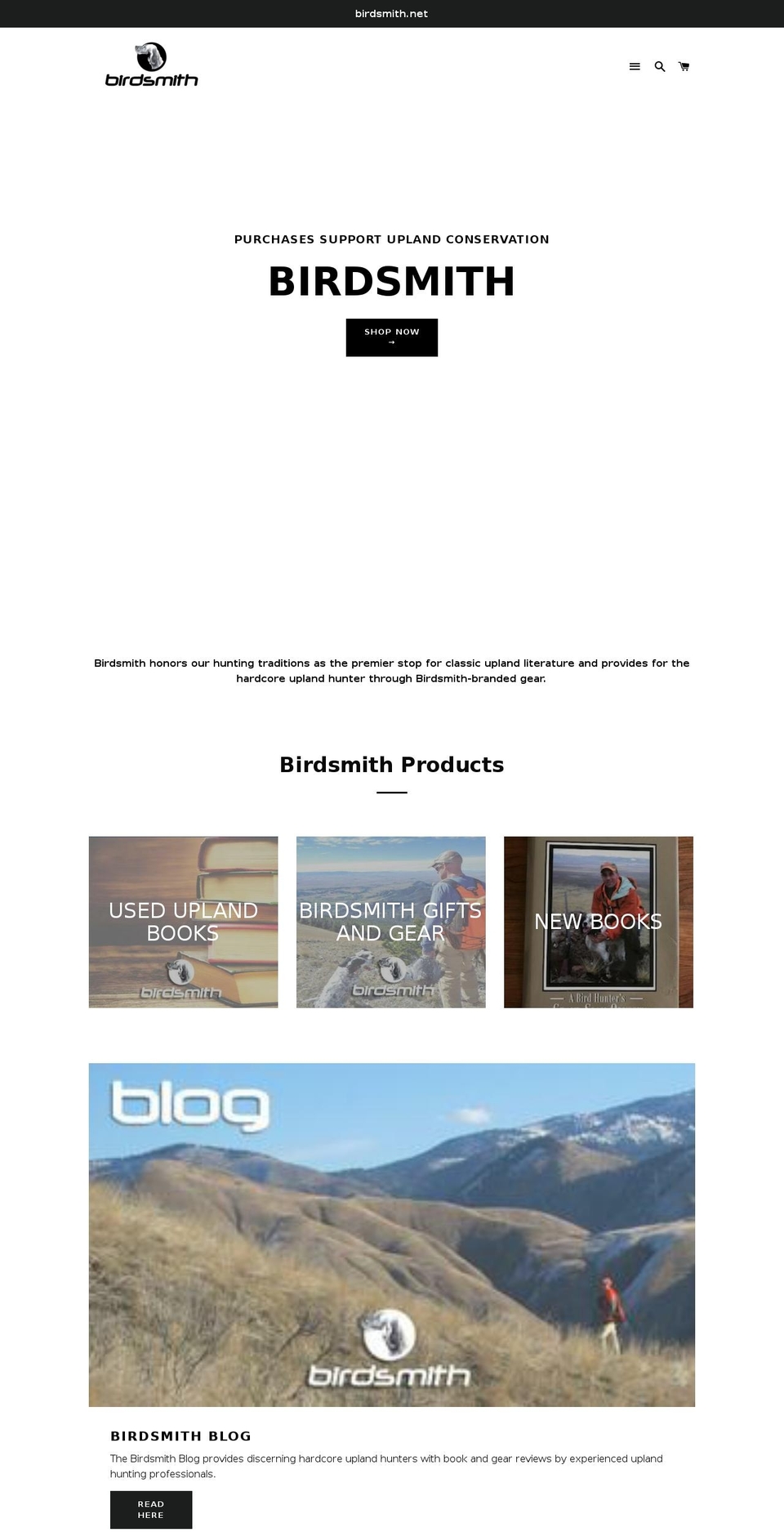 birdsmith.net shopify website screenshot