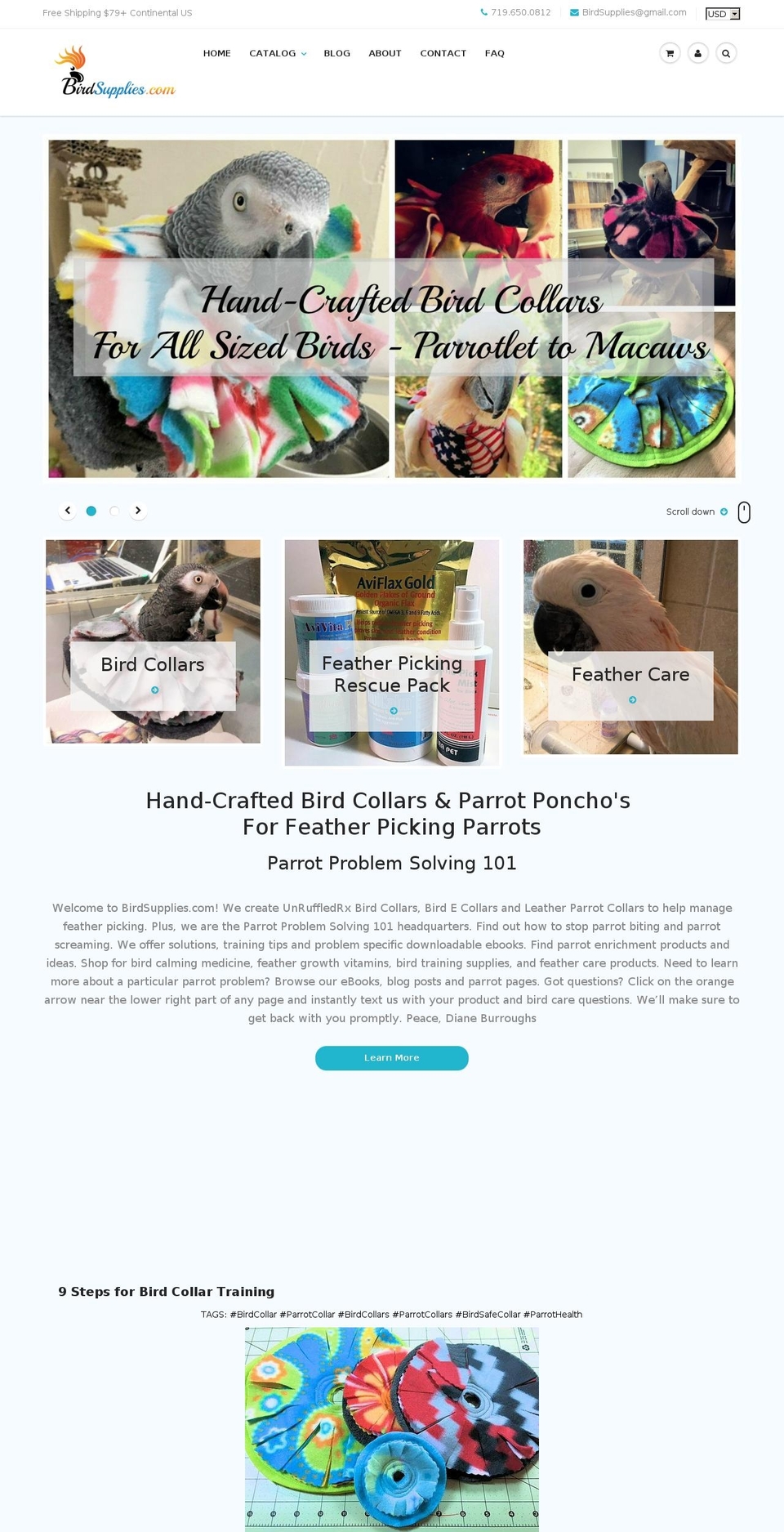 birdsupplies.com shopify website screenshot